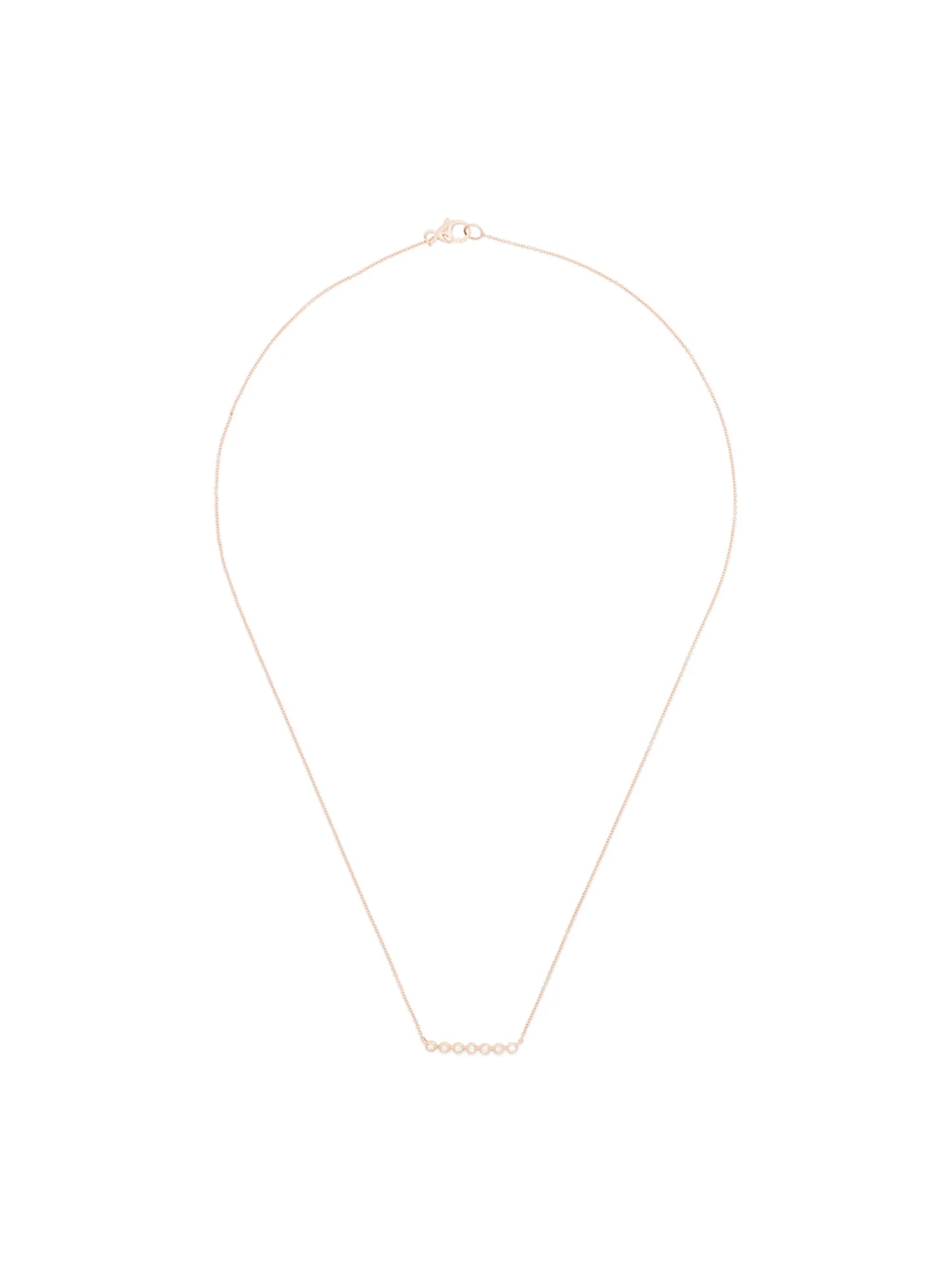 Lulu Jack 14kt rose gold diamond necklace