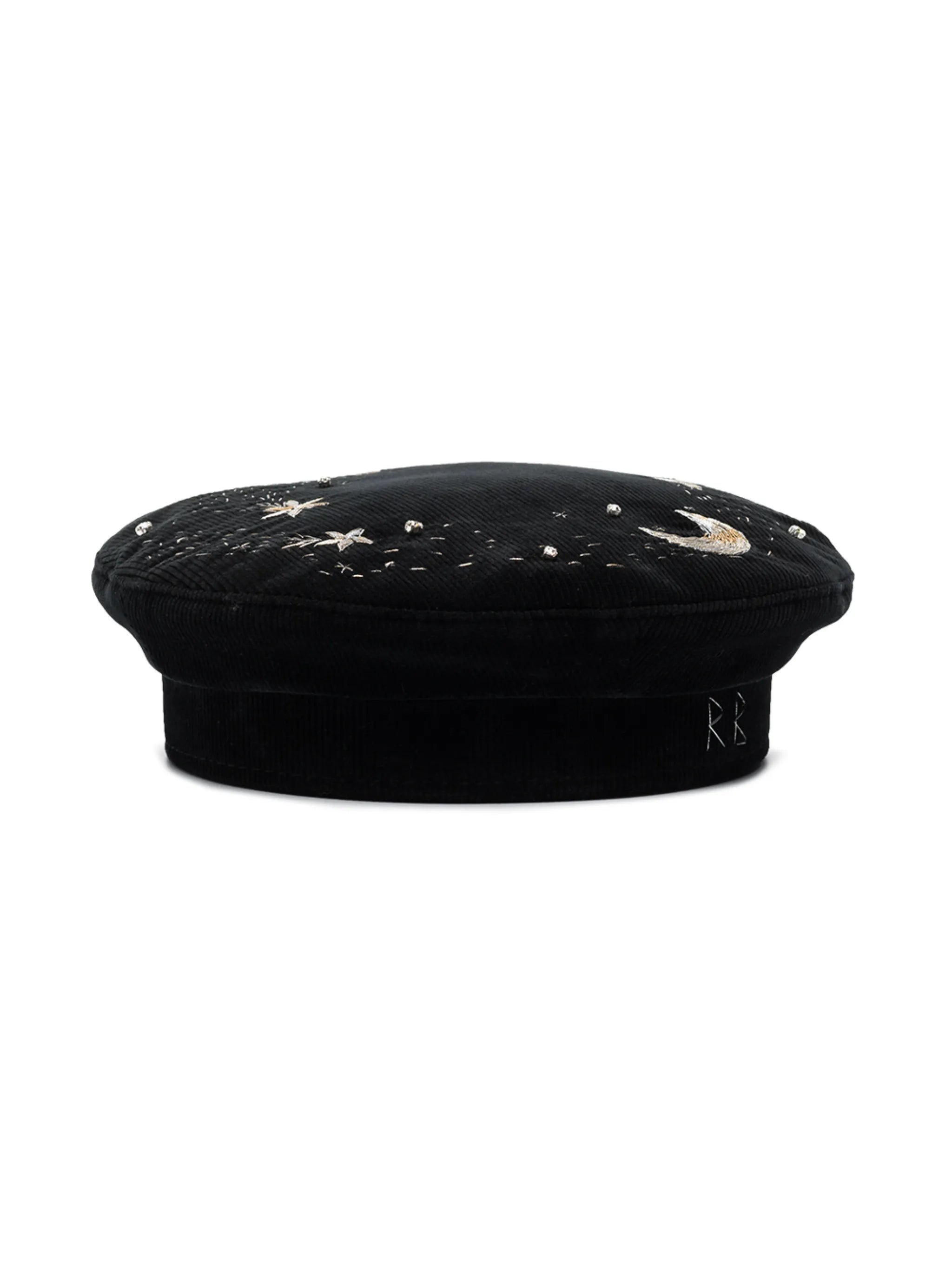 star embroidery beret