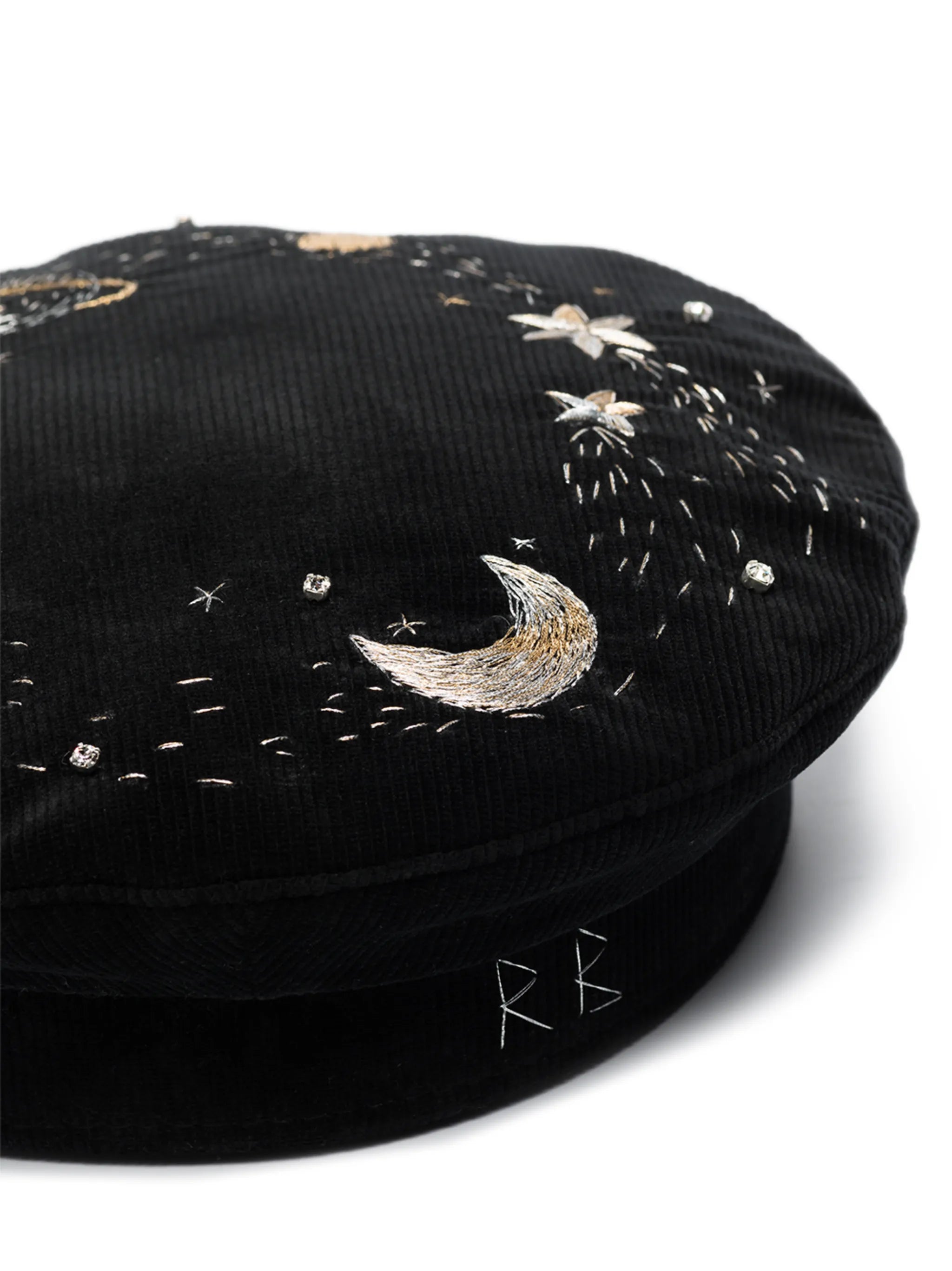 star embroidery beret