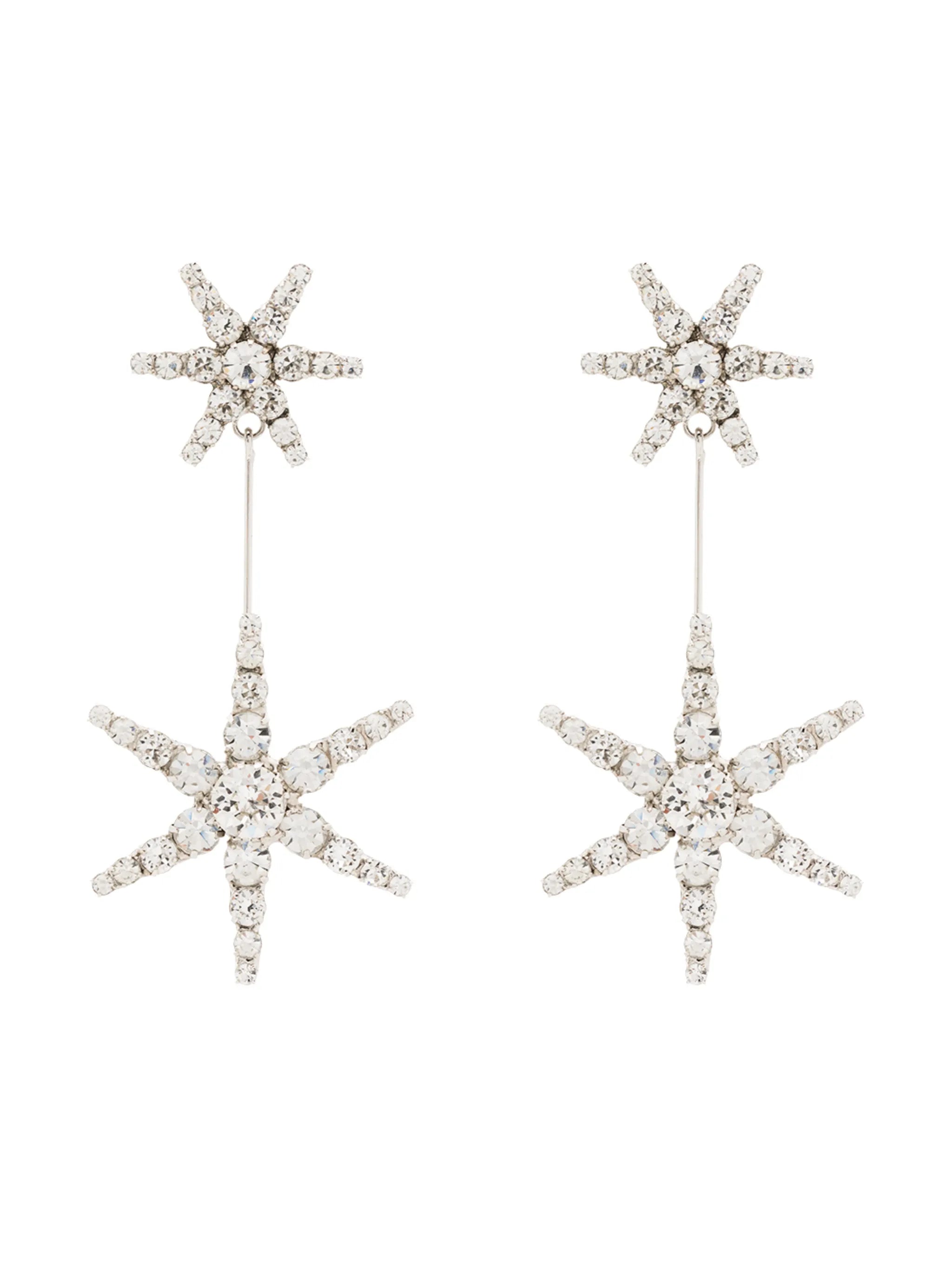 Estee crystal star drop earrings