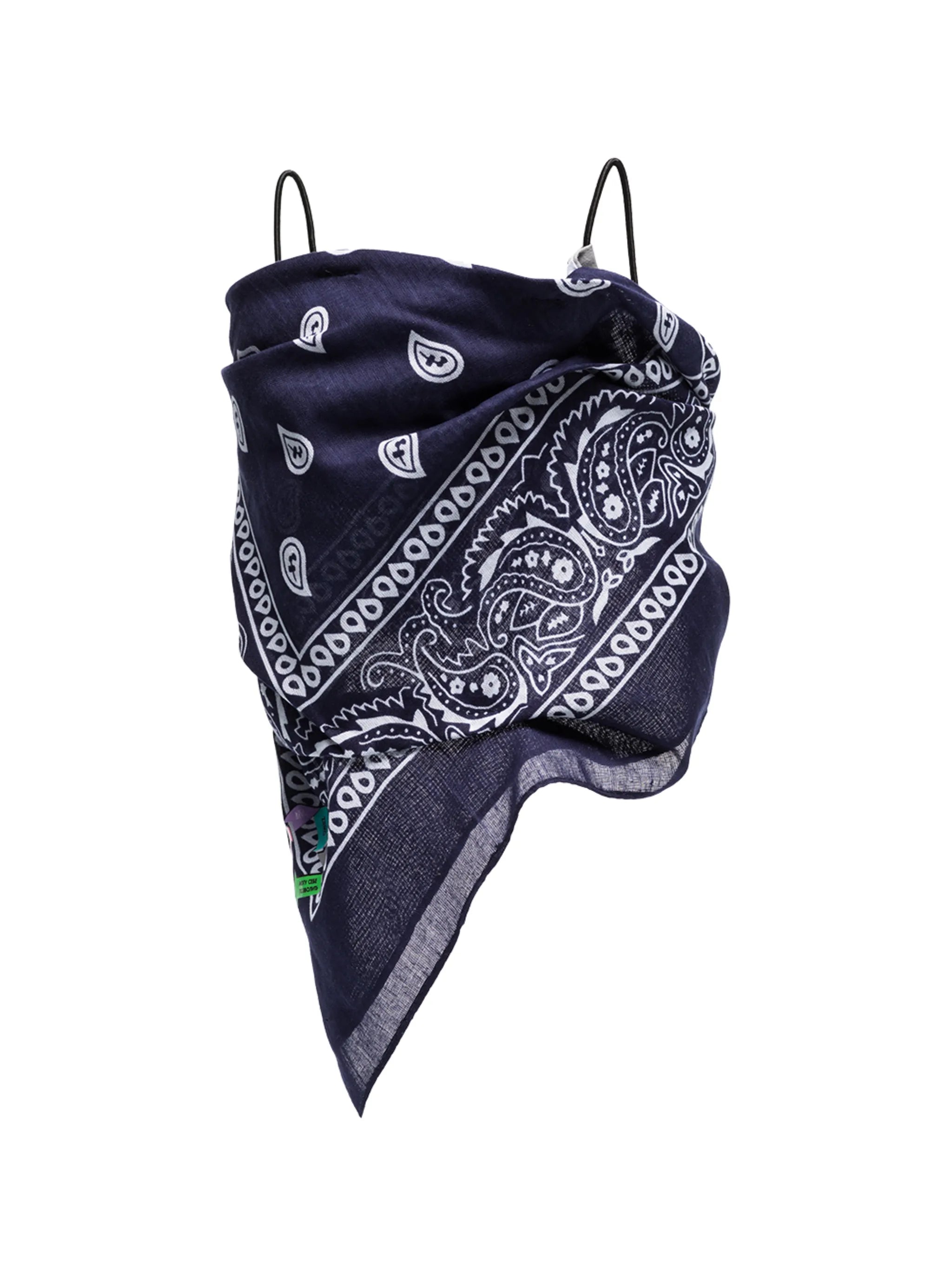 bandana print face mask