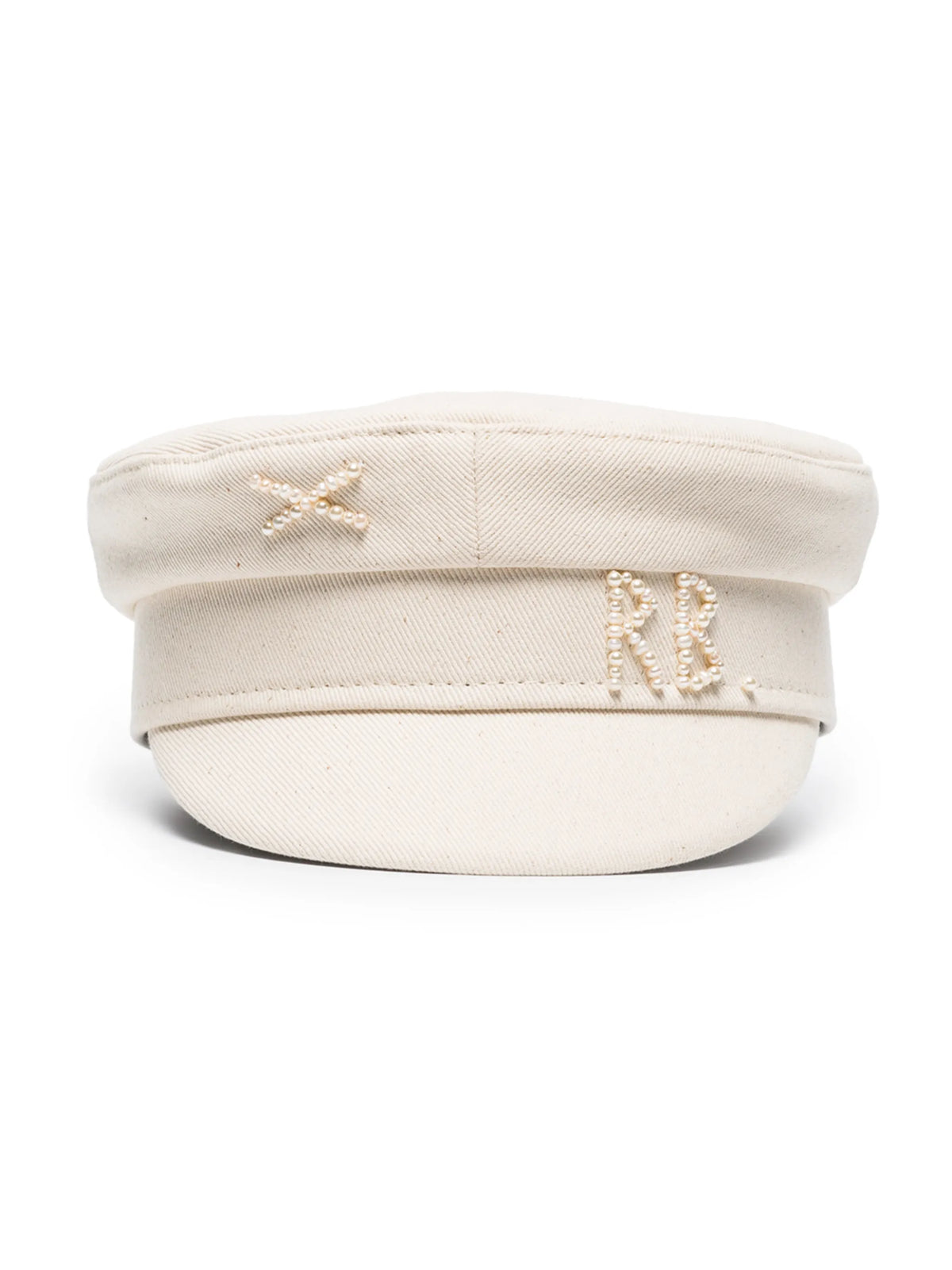 beaded detail cotton cap
