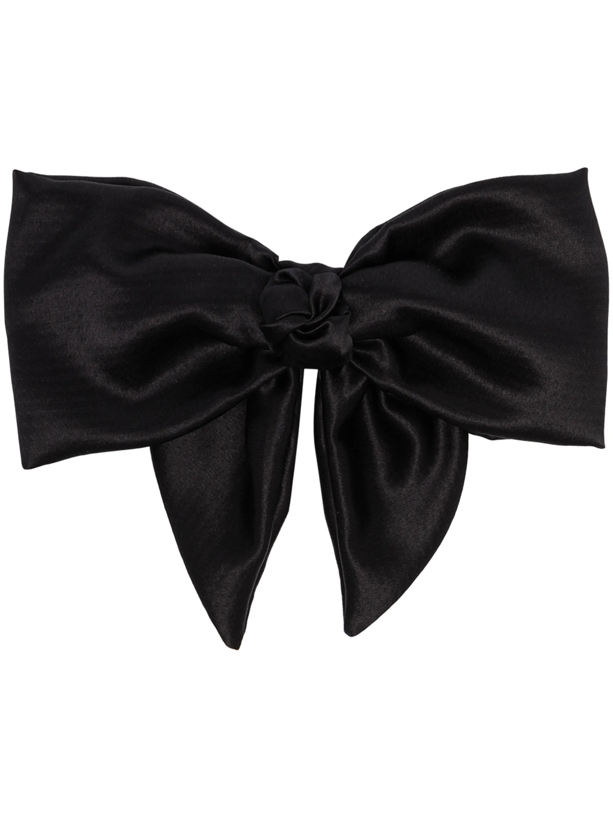 Naples satin bow hair clip