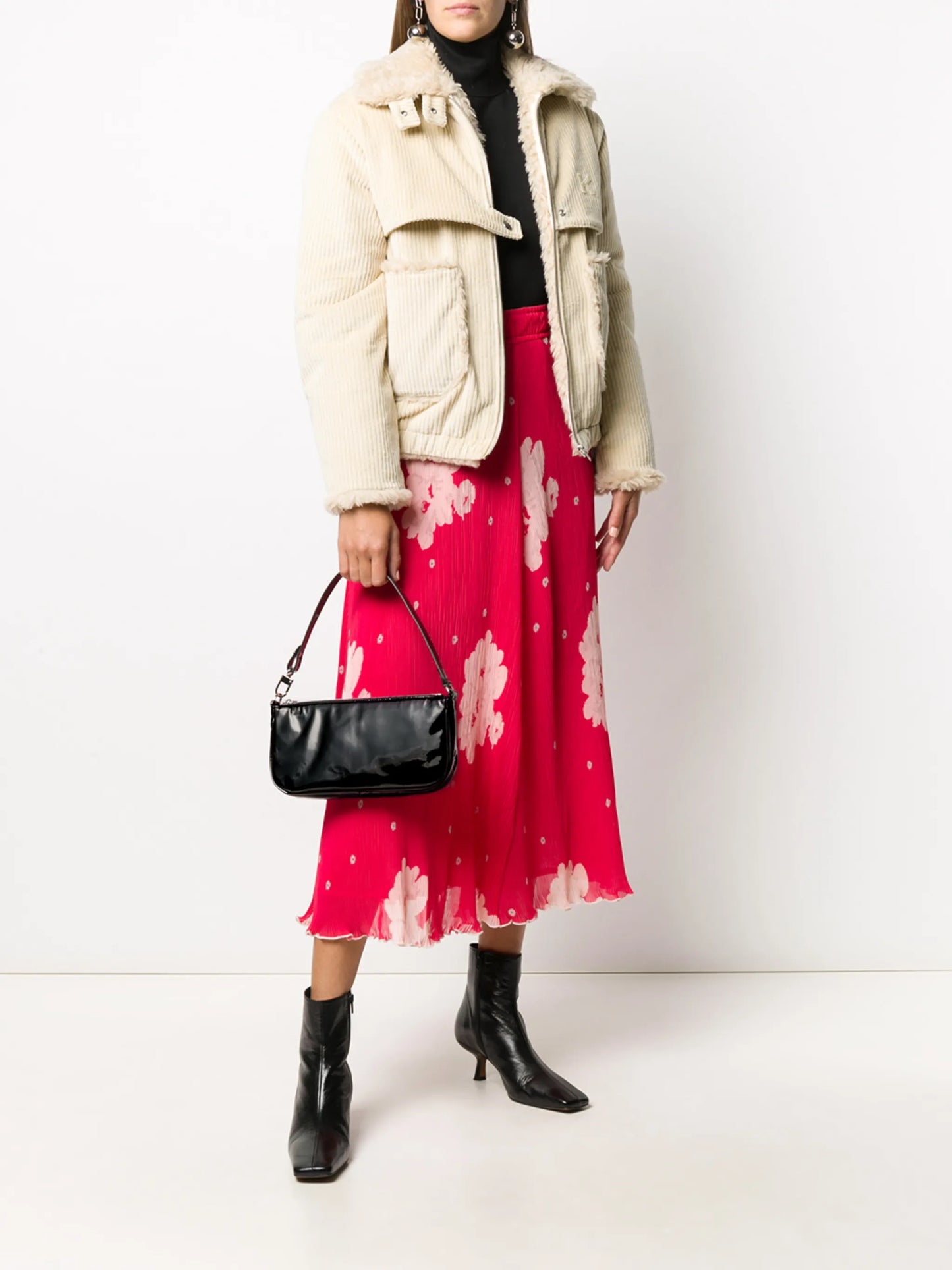 Black Patent Shoulder Bag