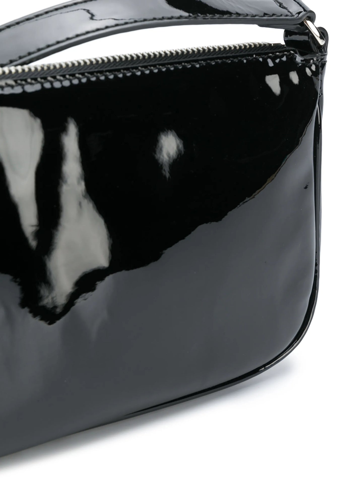Black Patent Shoulder Bag