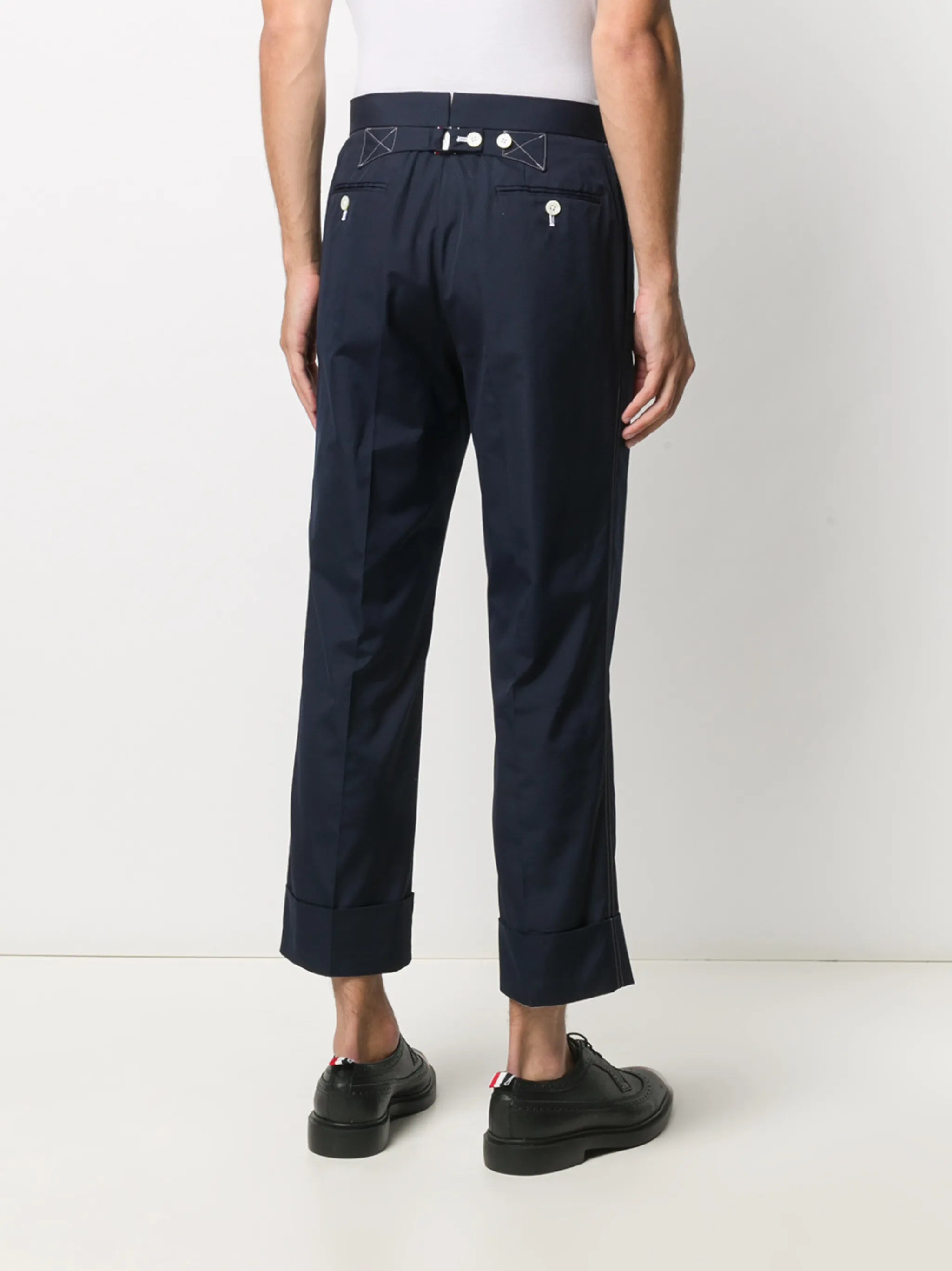 cropped tailored trousers
