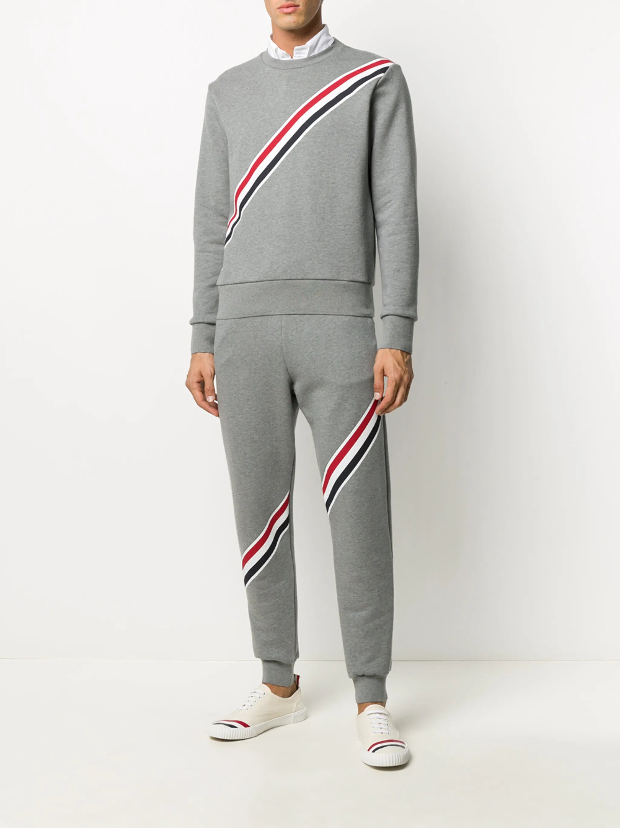 RWB-stripe sweatshirt
