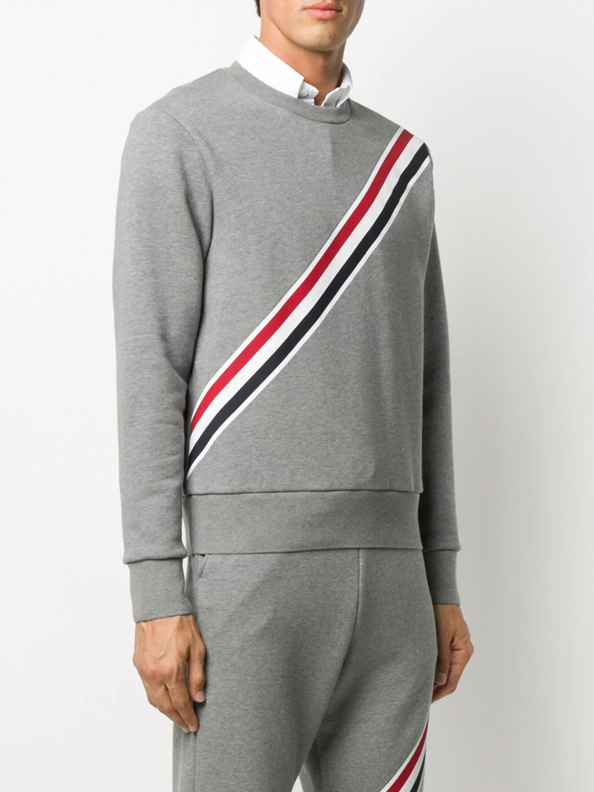 RWB-stripe sweatshirt