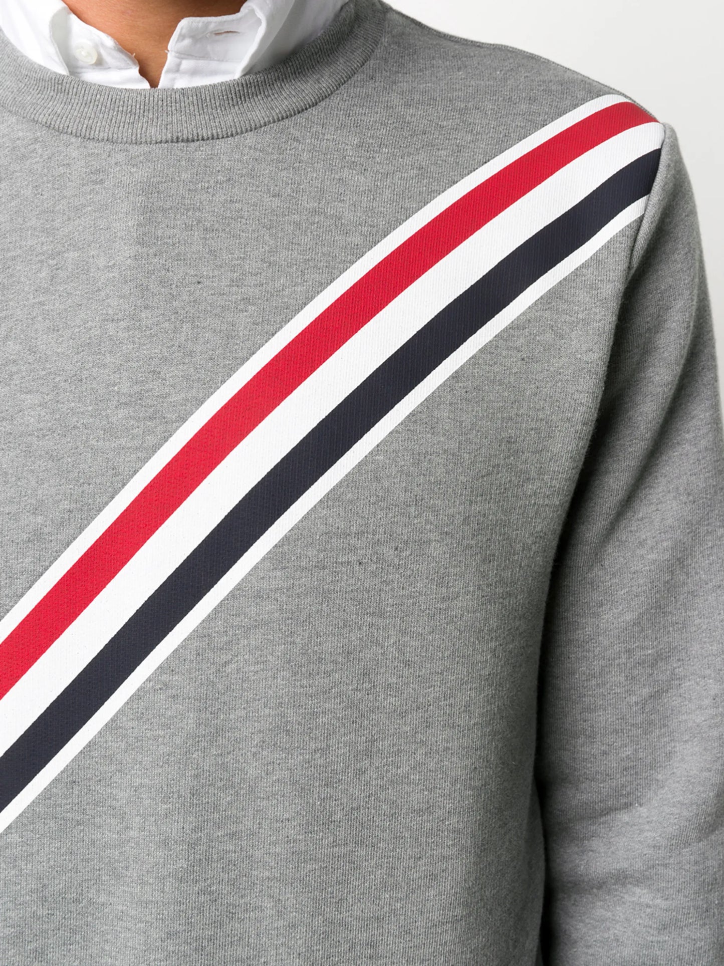 RWB-stripe sweatshirt