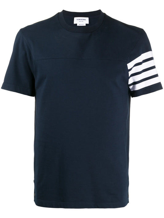 4-Bar stripe short-sleeve T-shirt