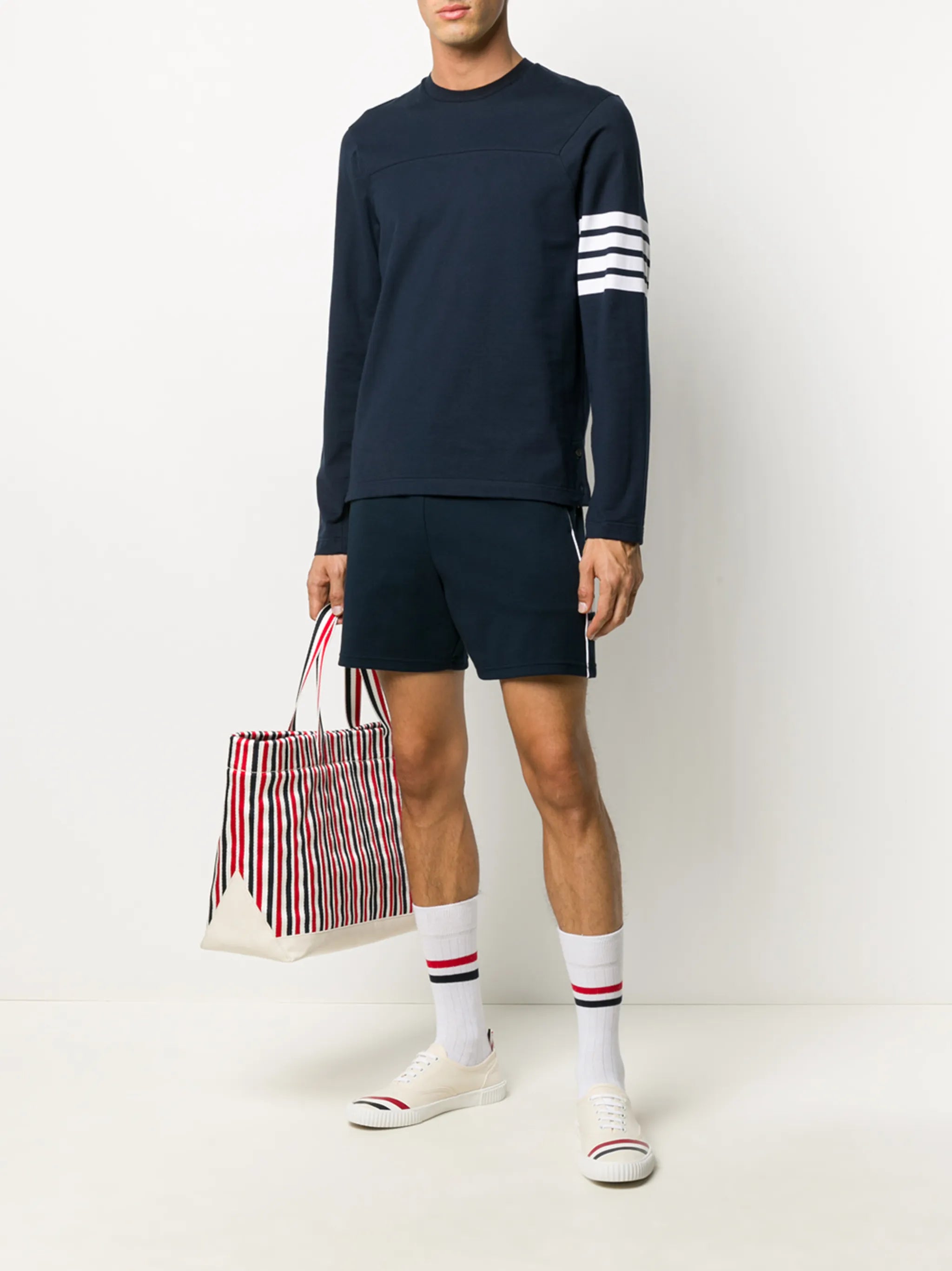 4-Bar stripe track shorts