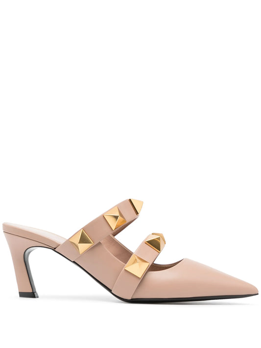 65mm Roman Stud mules