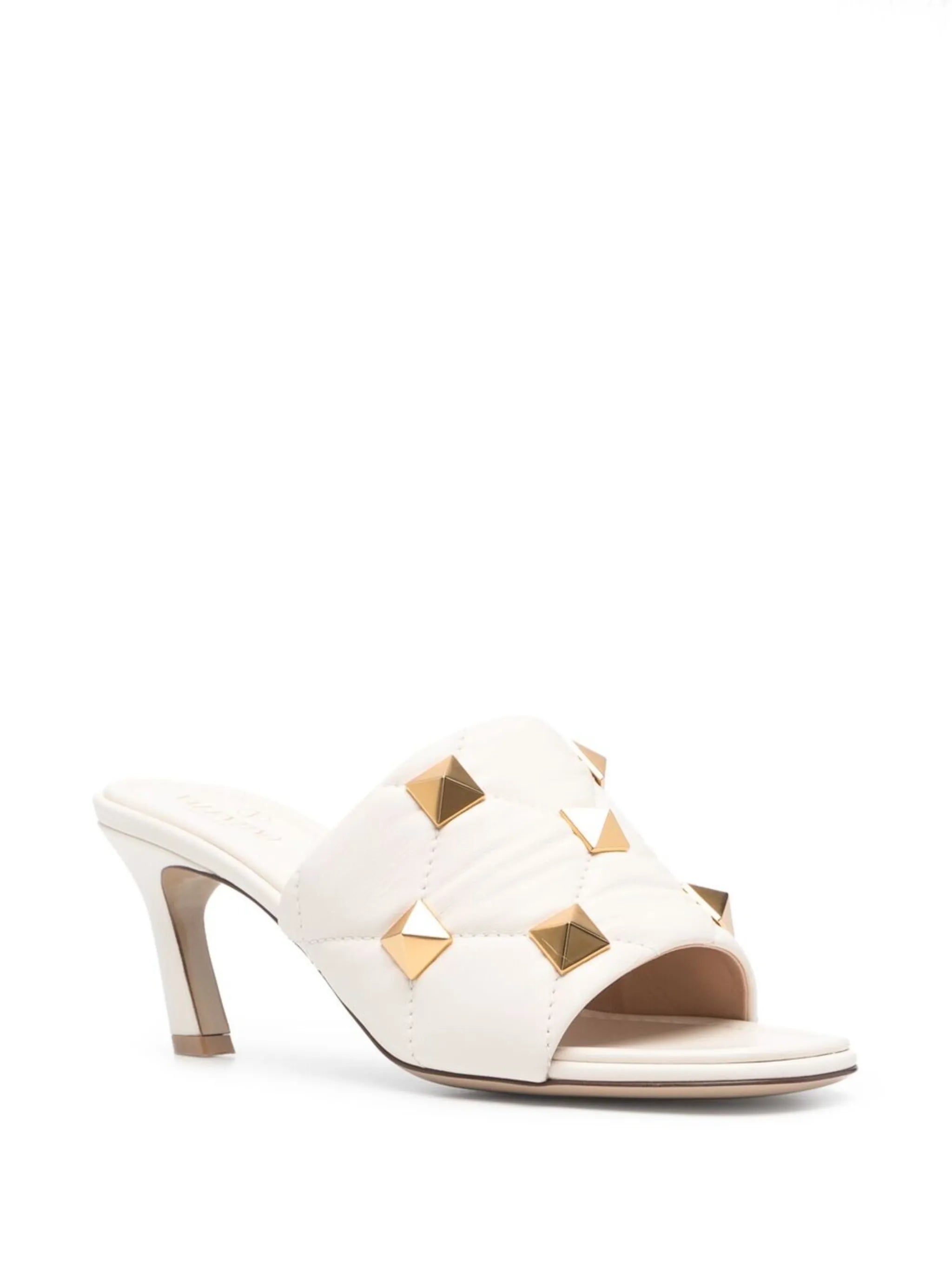 Rockstud quilted sandals