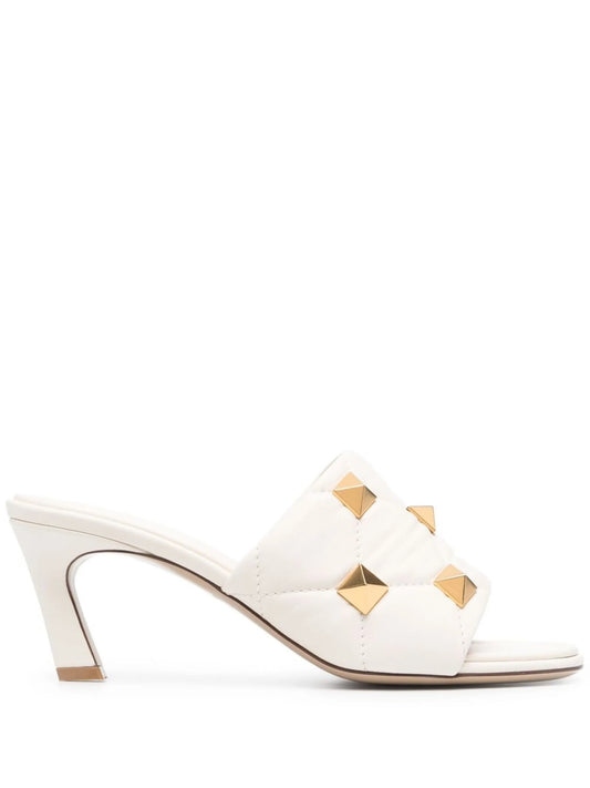Rockstud quilted sandals