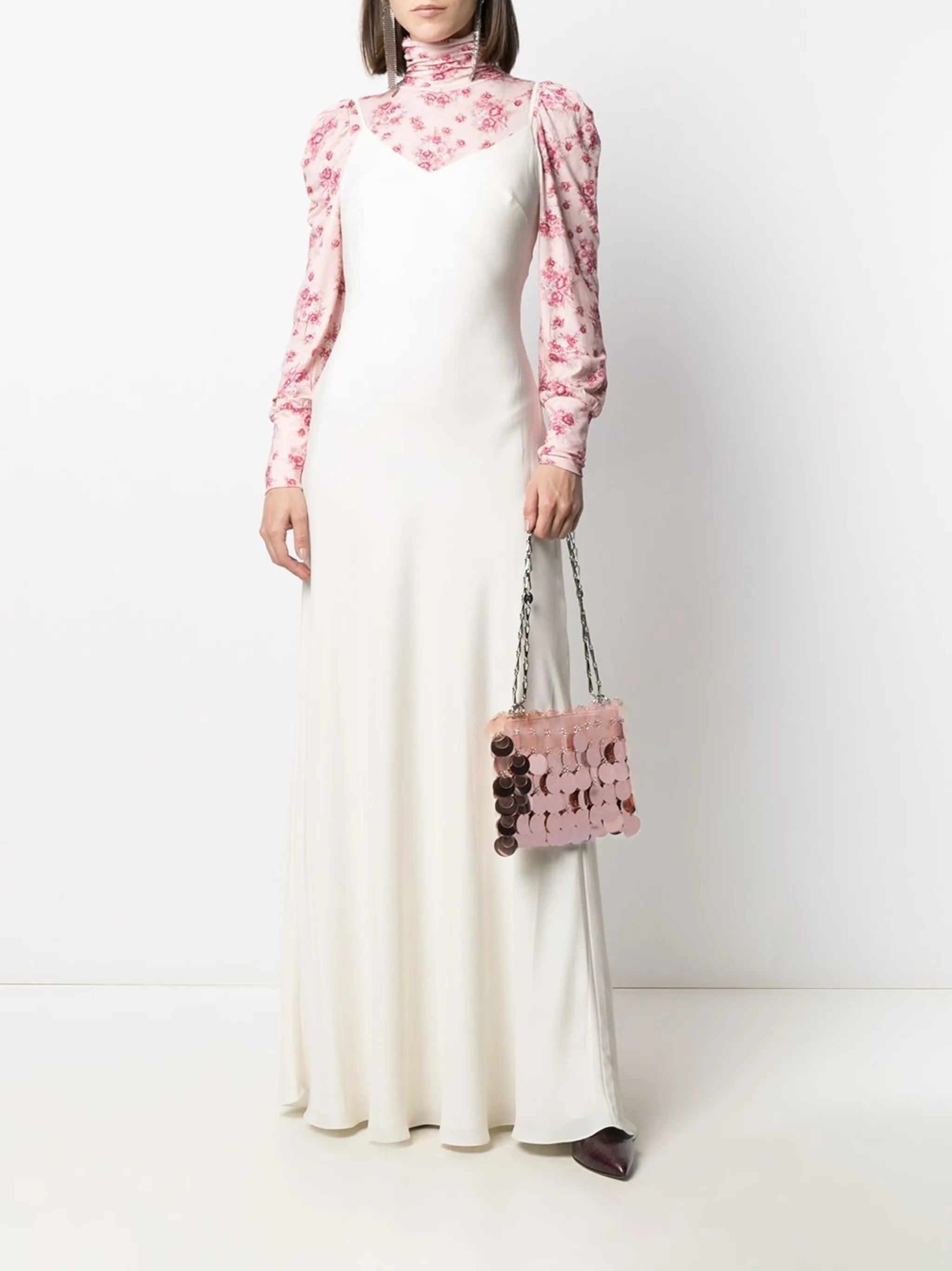 sequin-disc shoulder bag