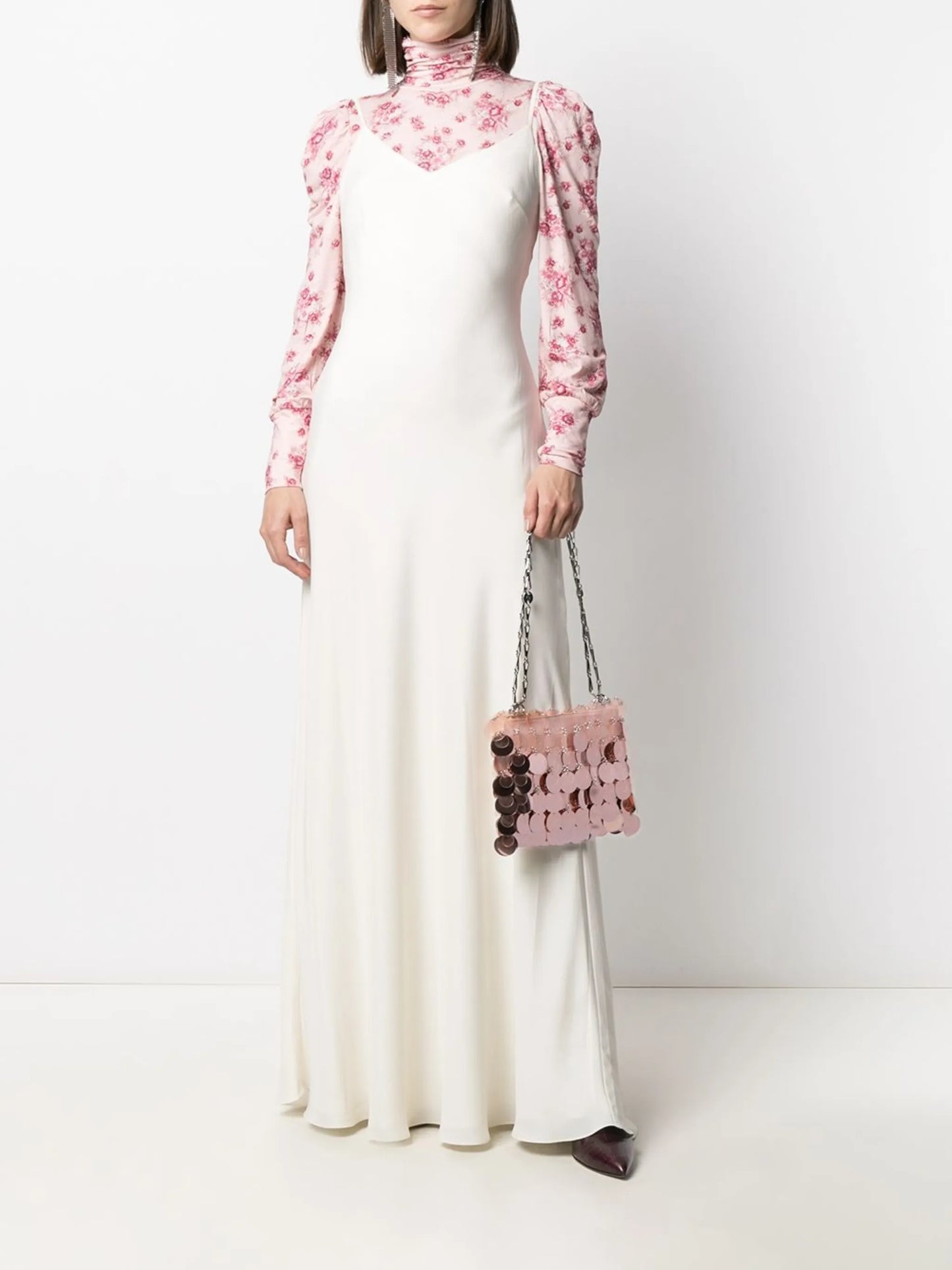 sequin-disc shoulder bag