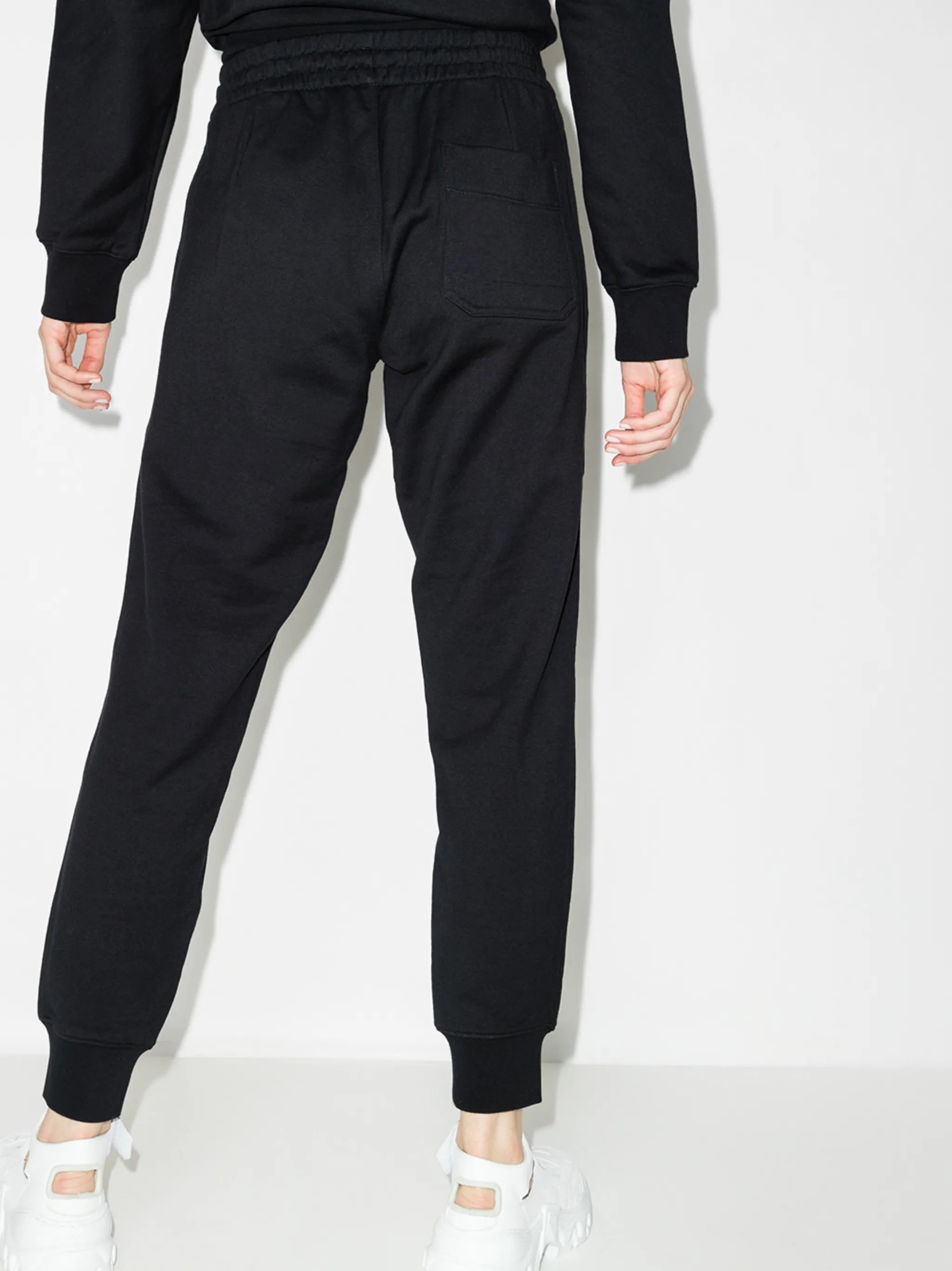tonal-logo cotton track pants