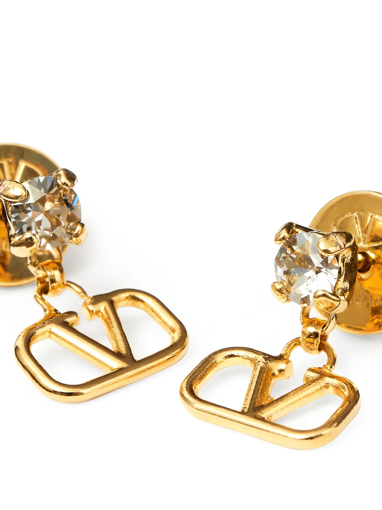 VLogo Signature crystal-embellished earrings