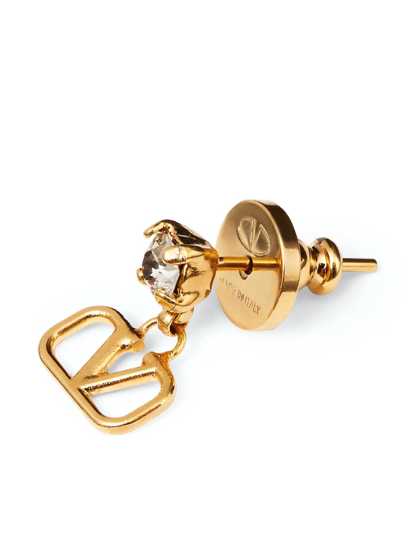 VLogo Signature crystal-embellished earrings