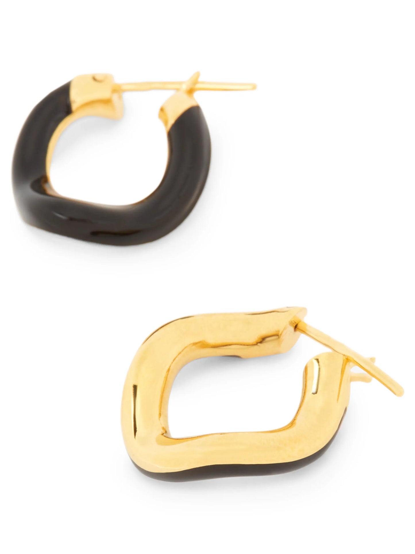 small wave hoop earrings