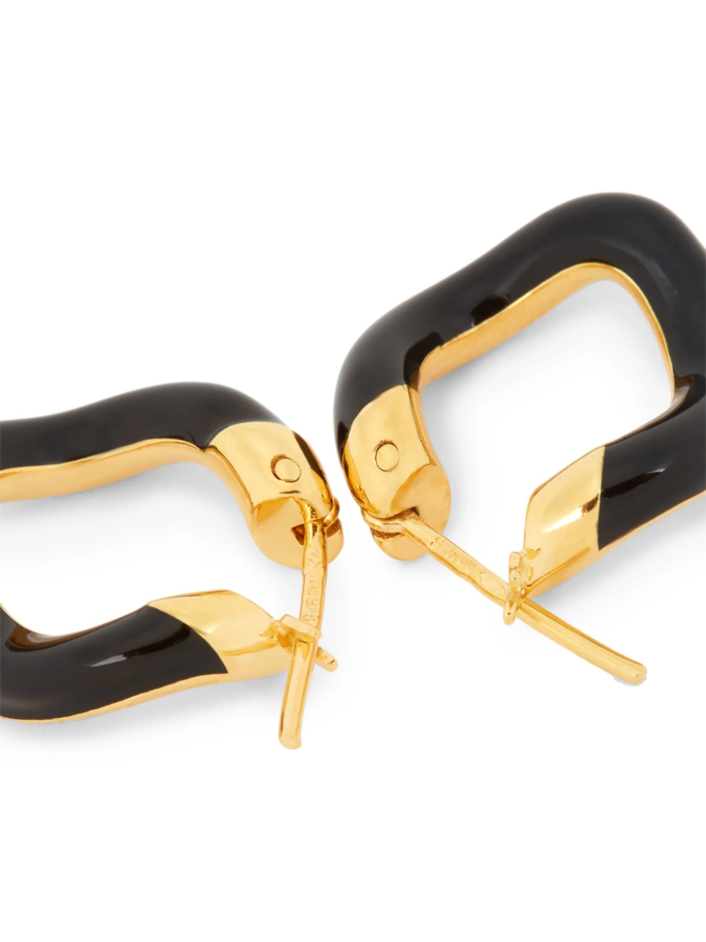 small wave hoop earrings