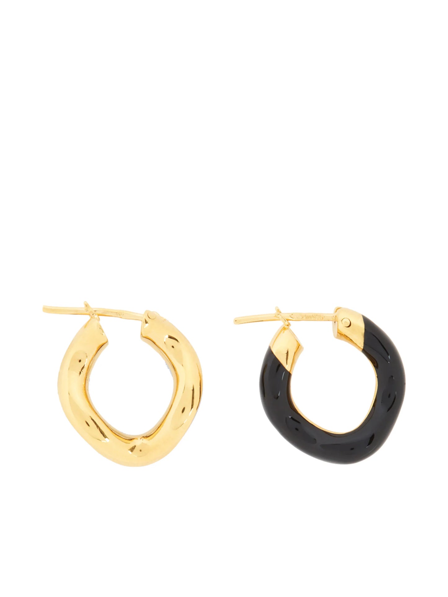 small wave hoop earrings