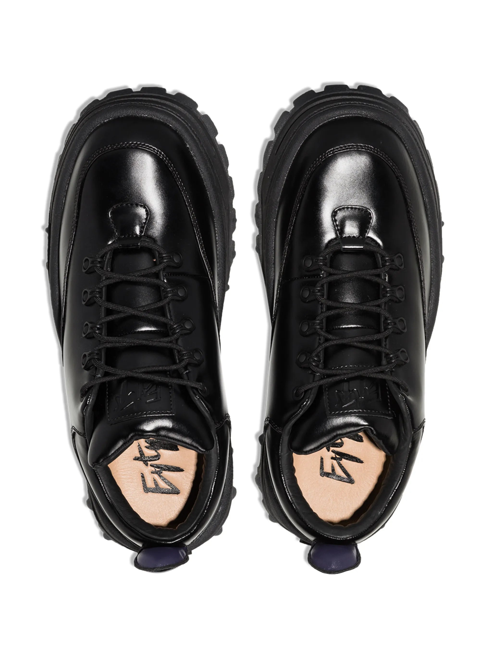 lace-up leather sneakers