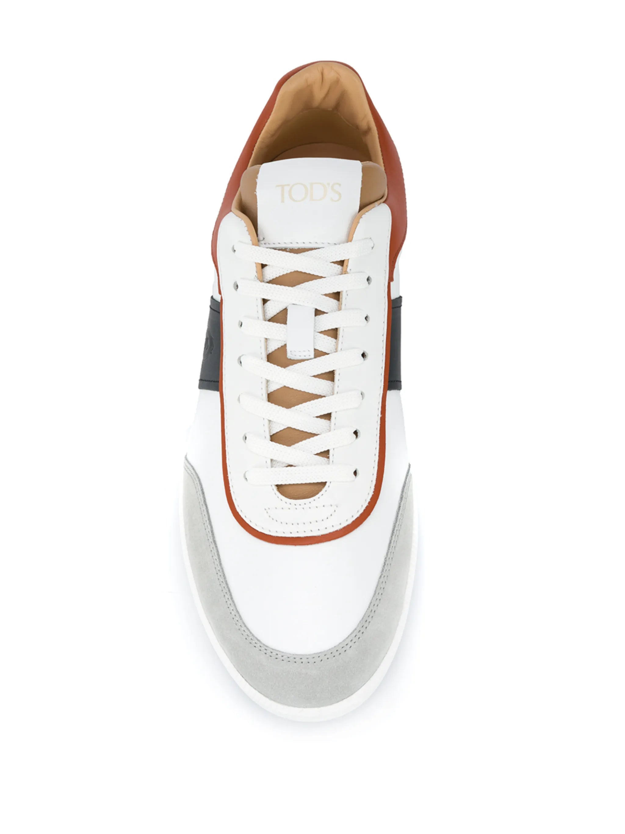 panelled low-top sneakers