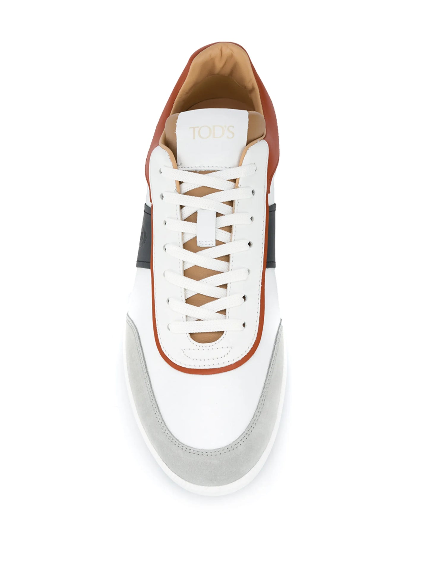 panelled low-top sneakers