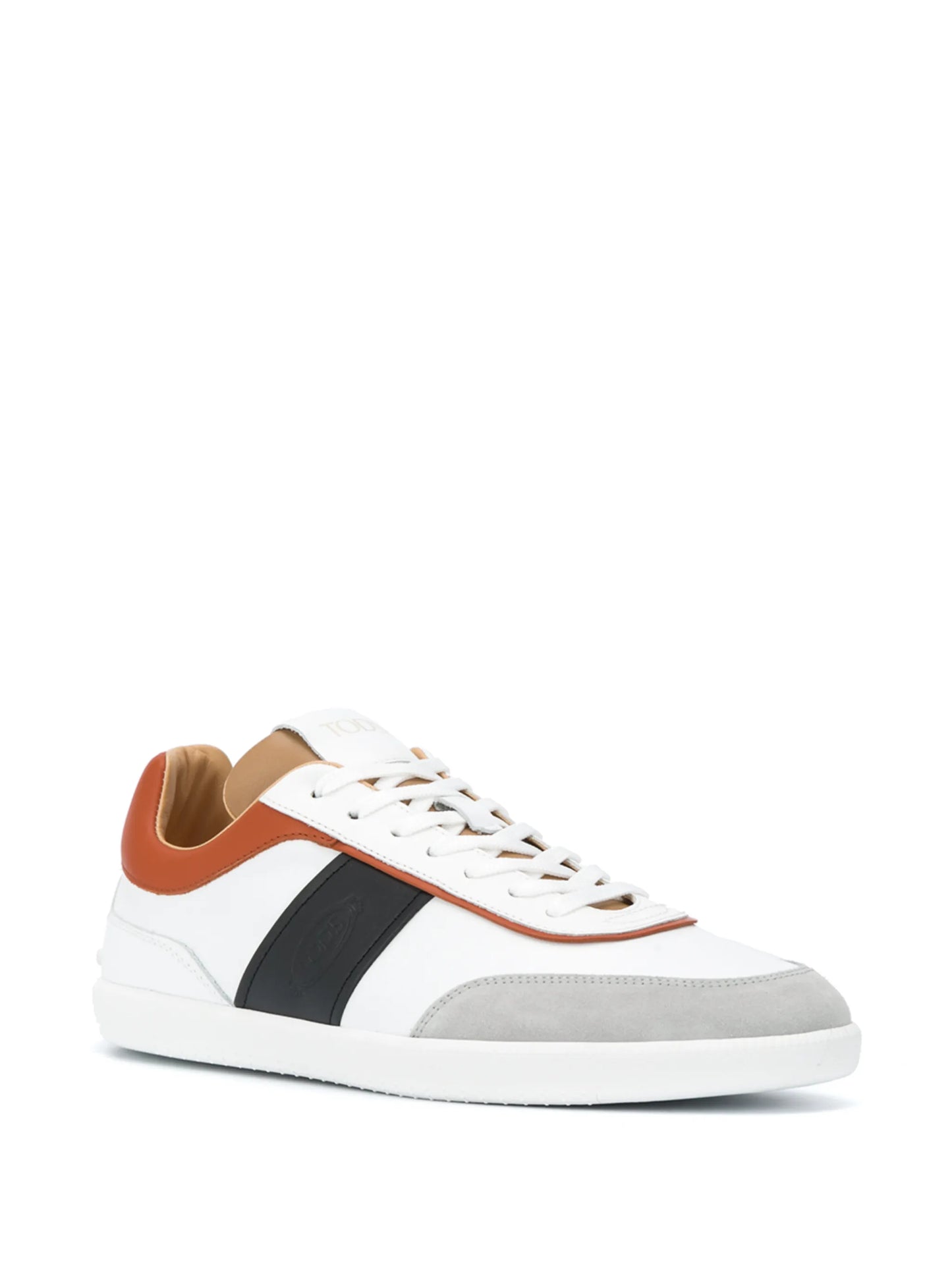 panelled low-top sneakers