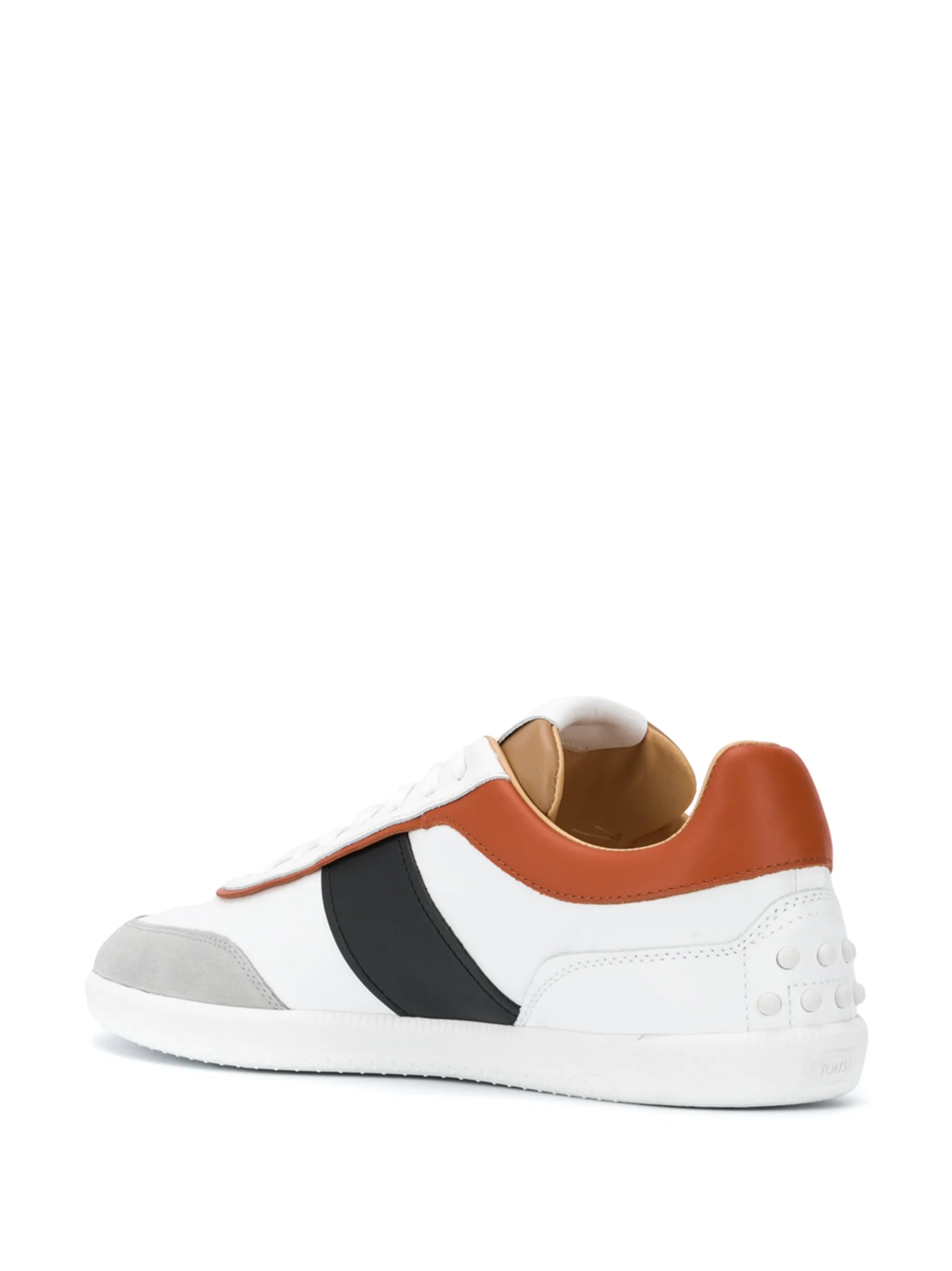 panelled low-top sneakers