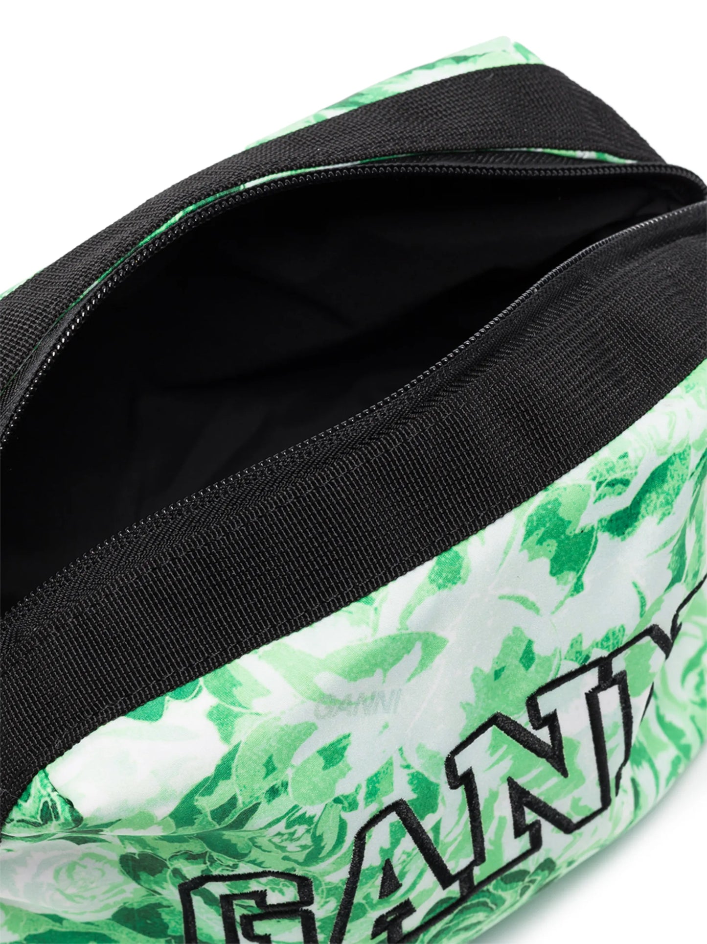 floral embroidered logo vanity case