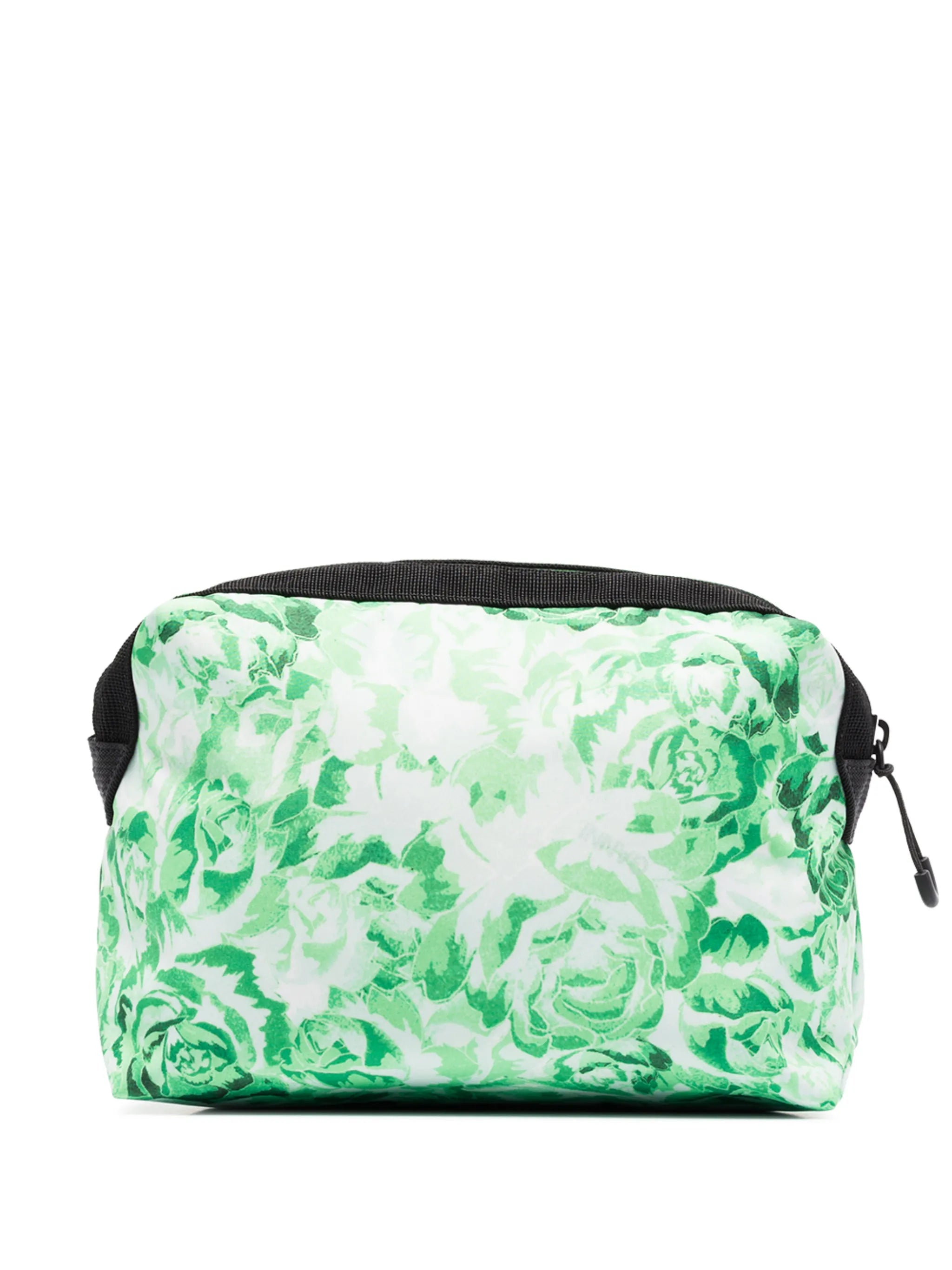 floral embroidered logo vanity case
