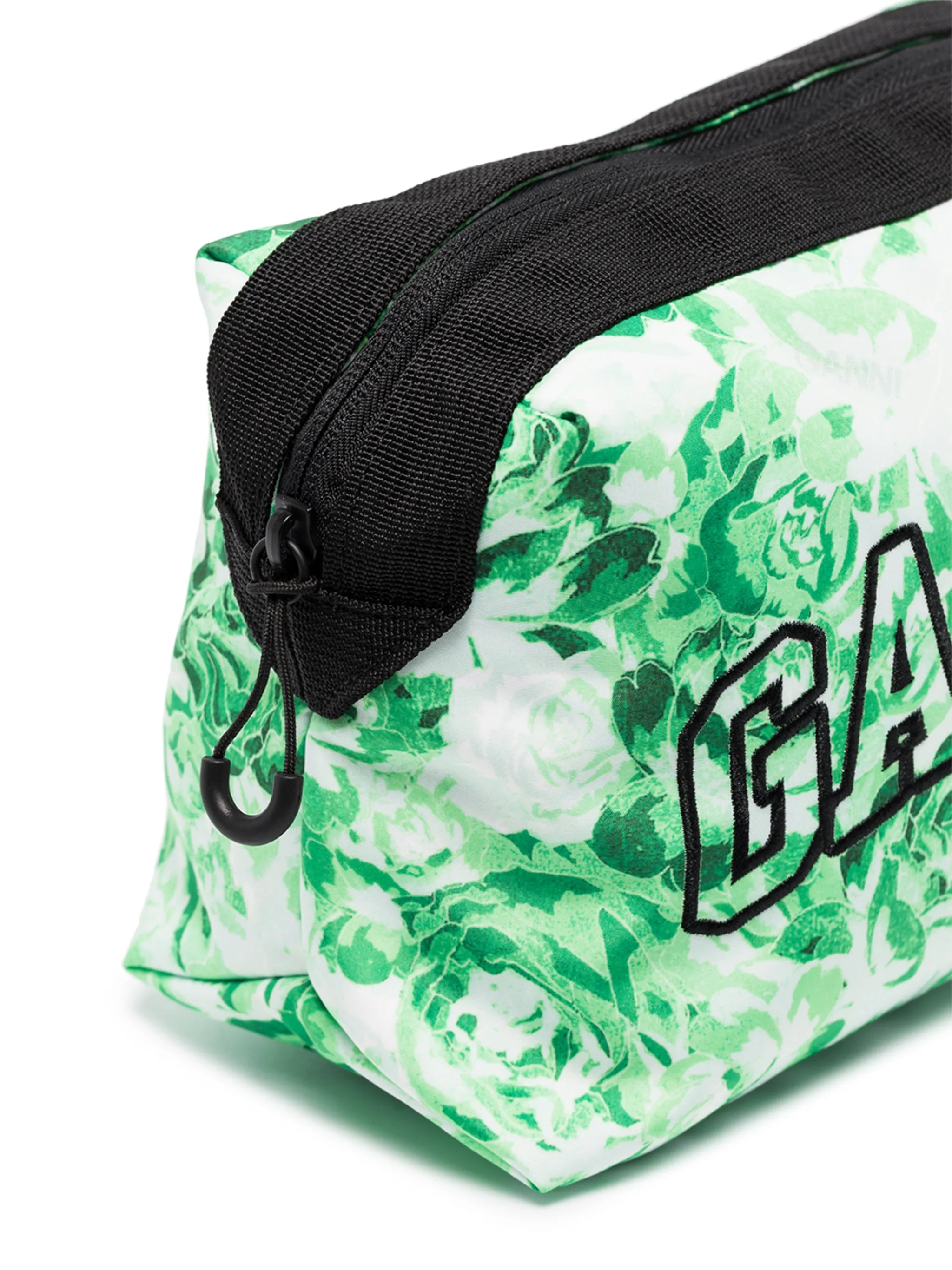 floral embroidered logo vanity case