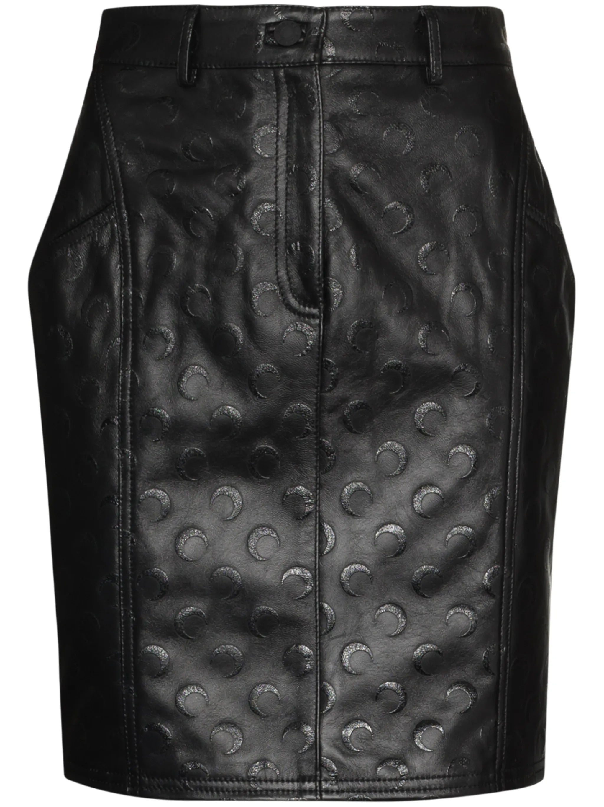 Moon printed mini skirt