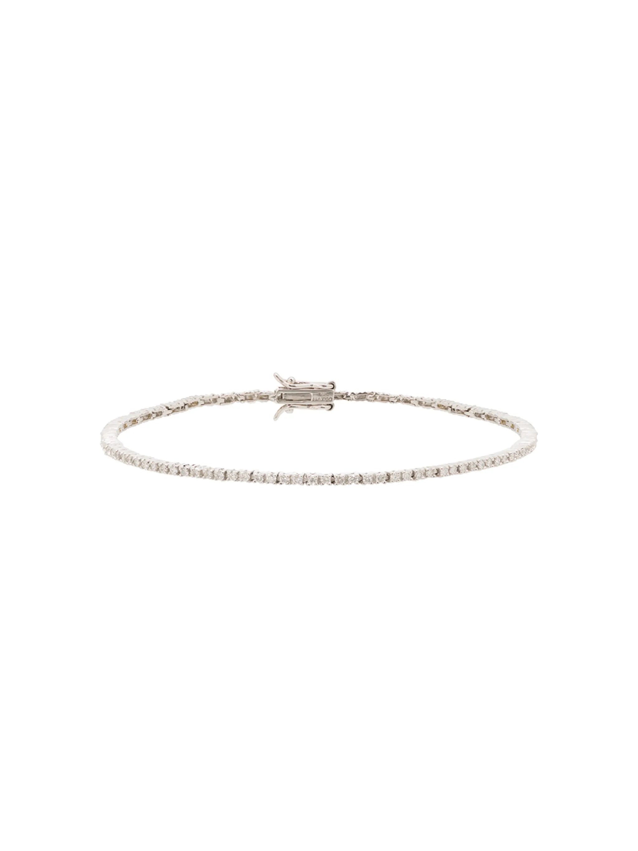 14kt white gold diamond tennis bracelet
