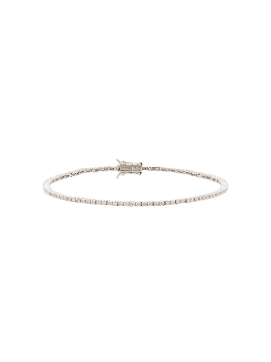 14kt white gold diamond tennis bracelet