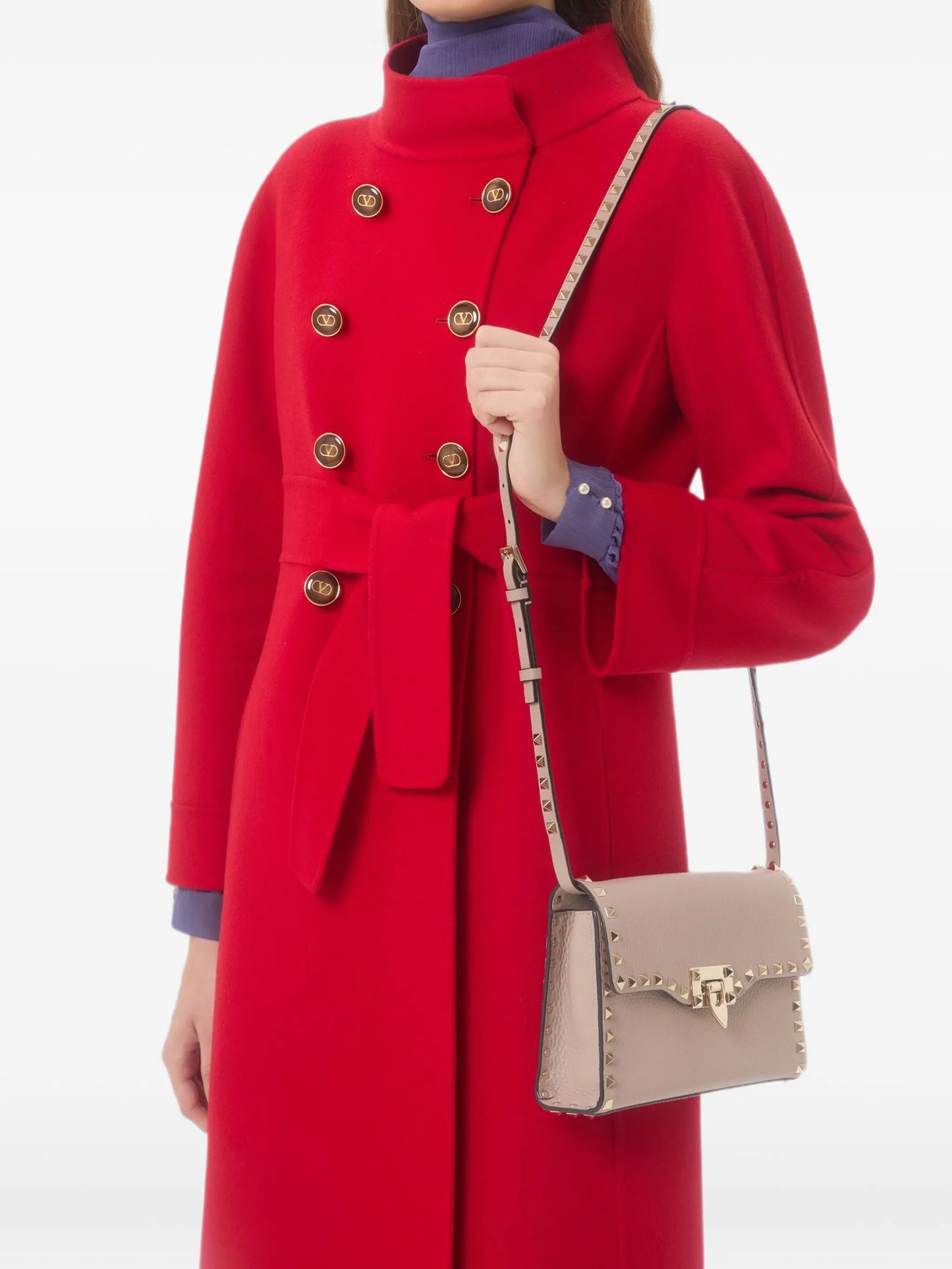 small Rockstud cross body bag
