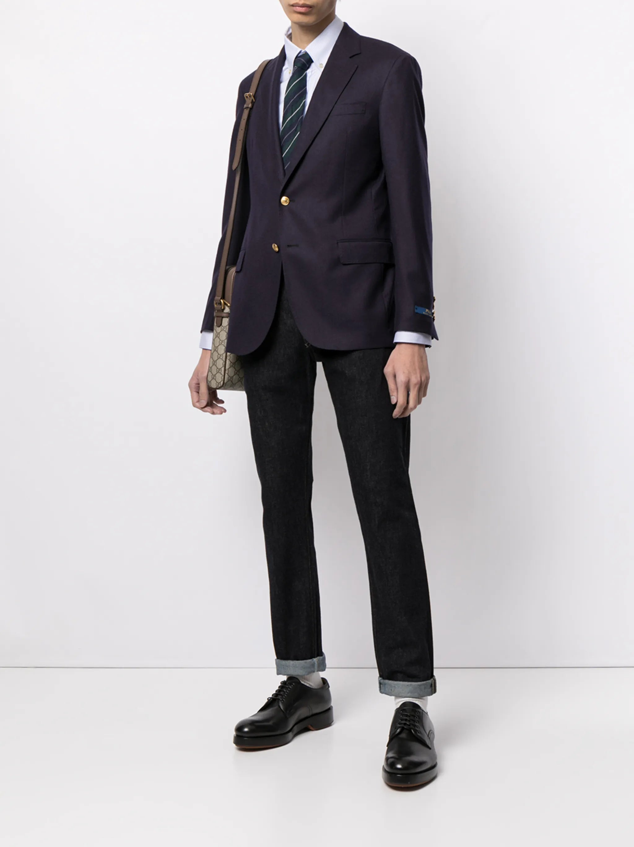 single-breasted wool blazer
