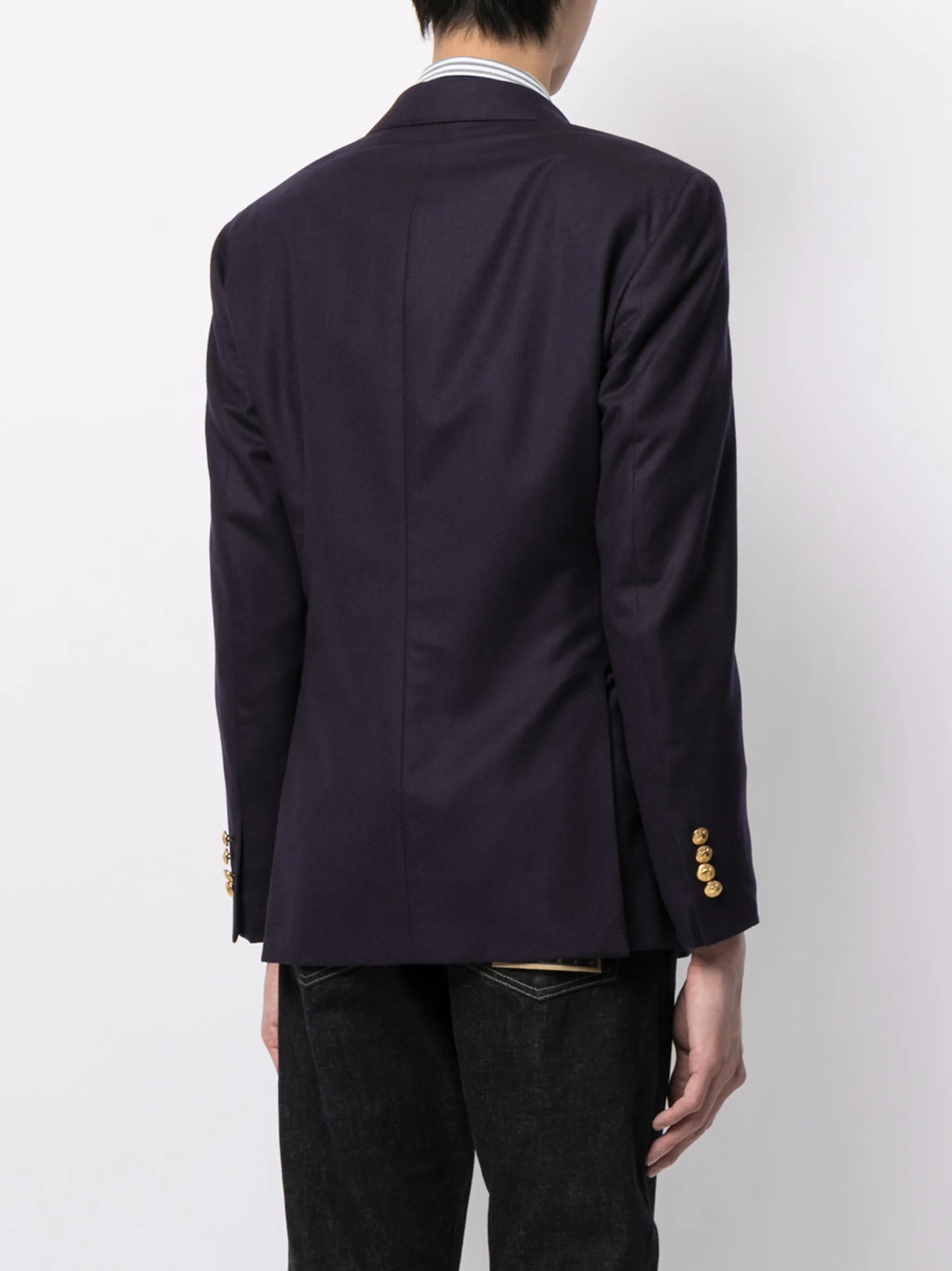 single-breasted wool blazer