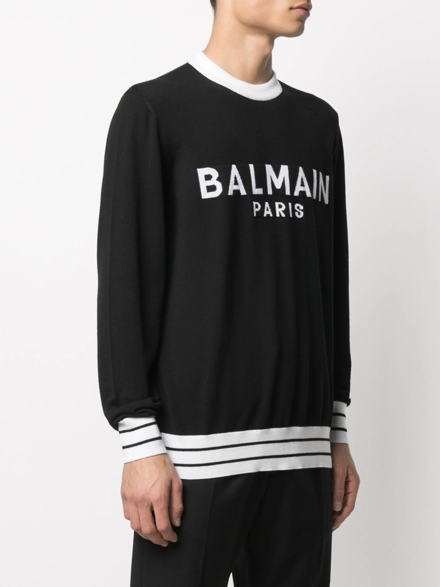 logo knitted jumper