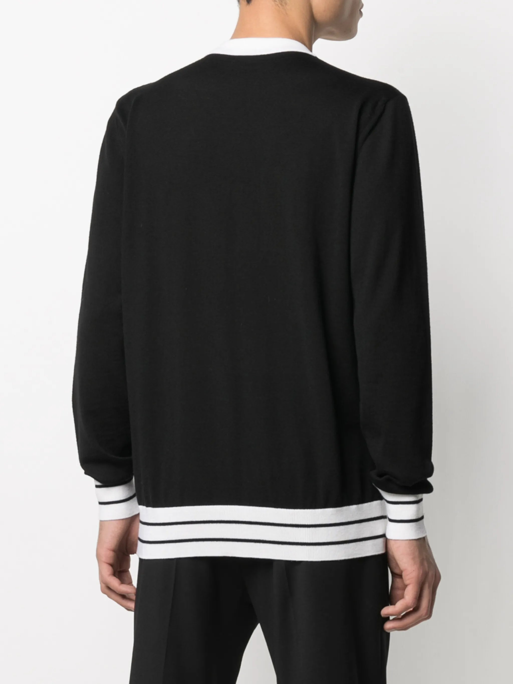 logo knitted jumper