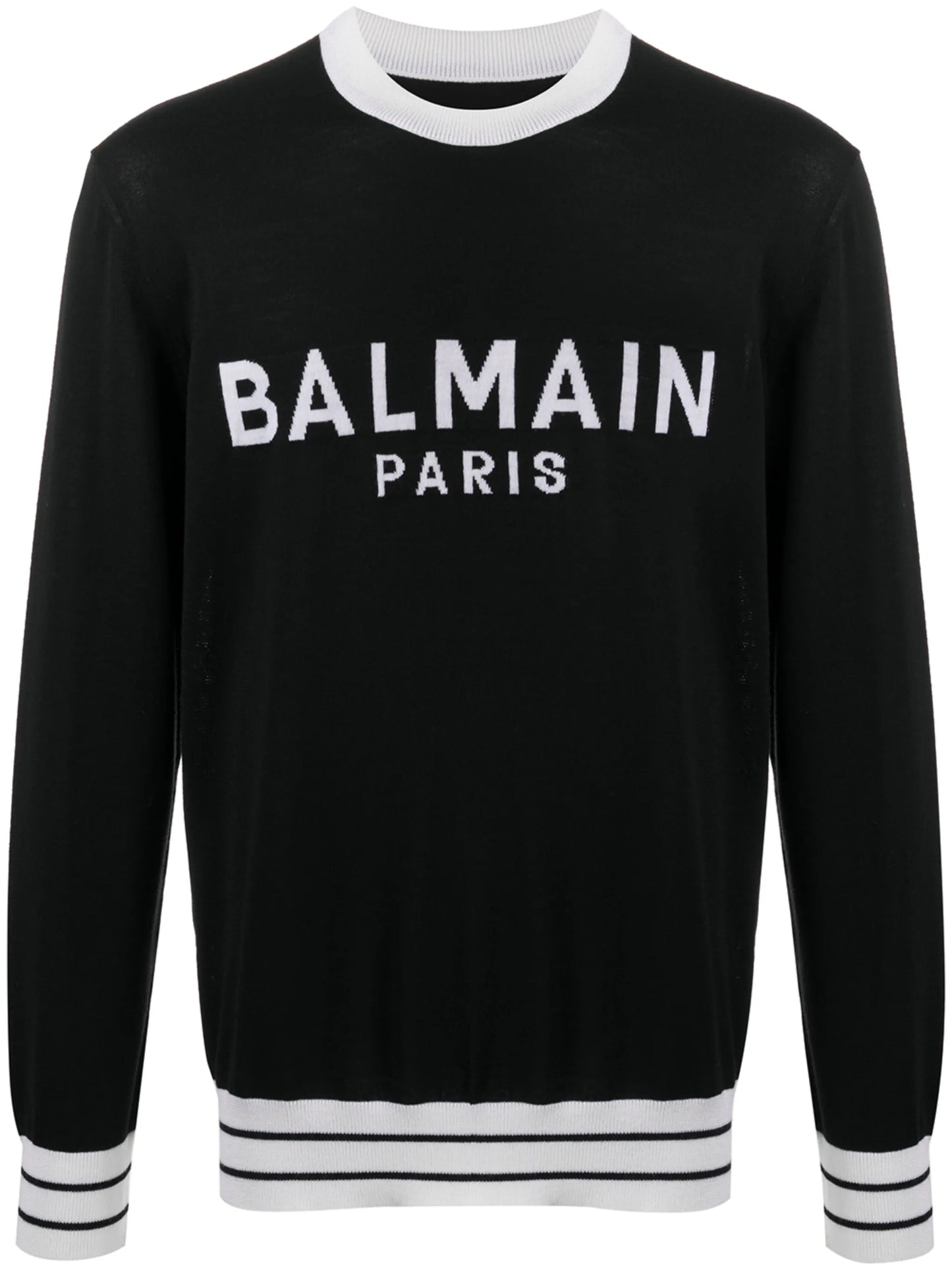 logo knitted jumper