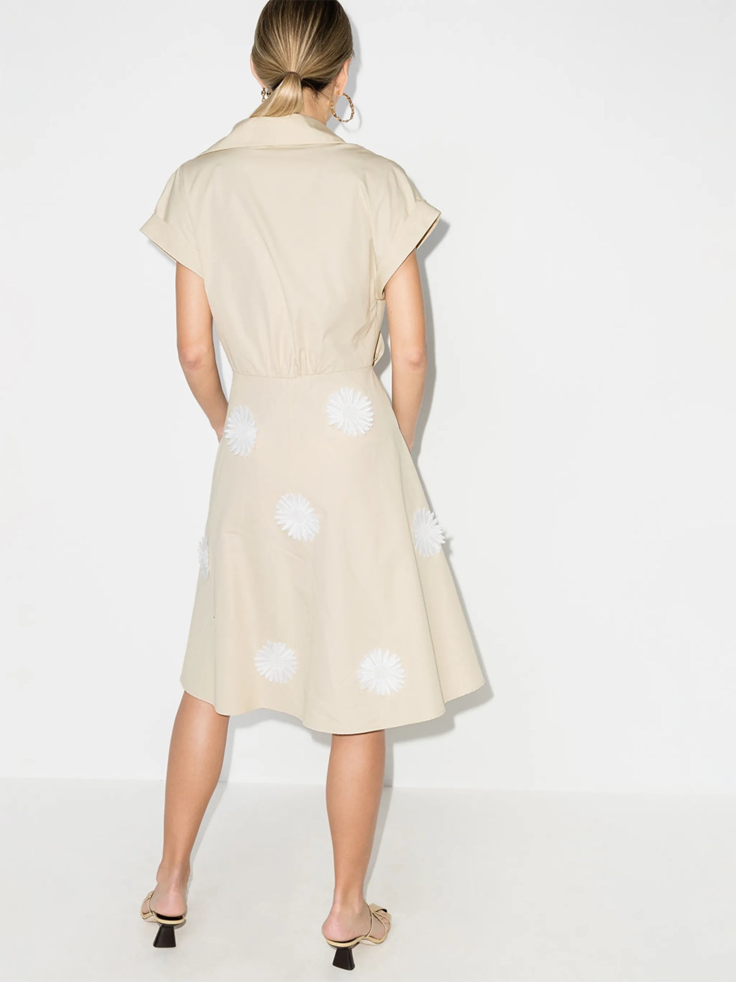 Paloma floral-appliqué dress