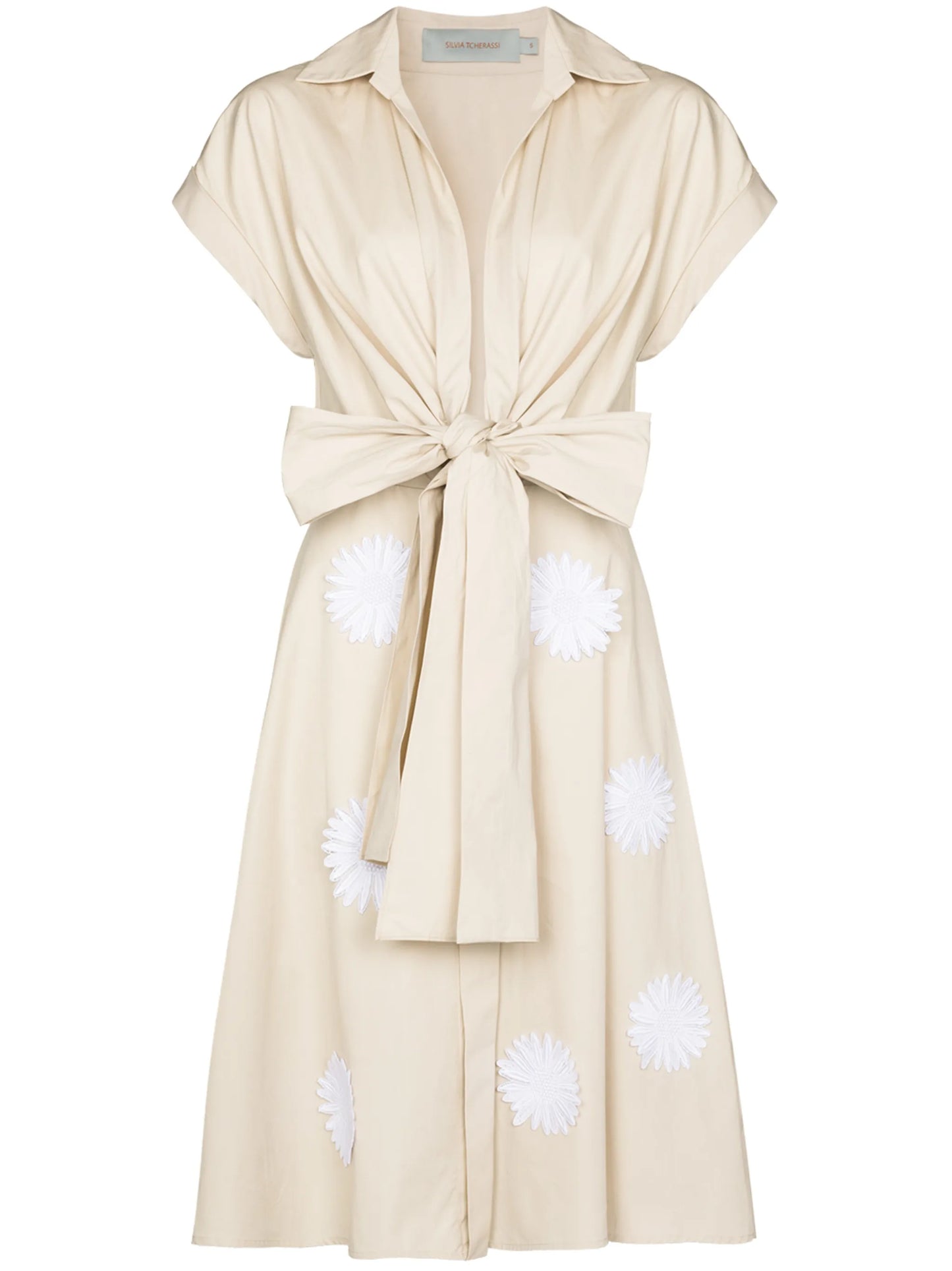 Paloma floral-appliqué dress