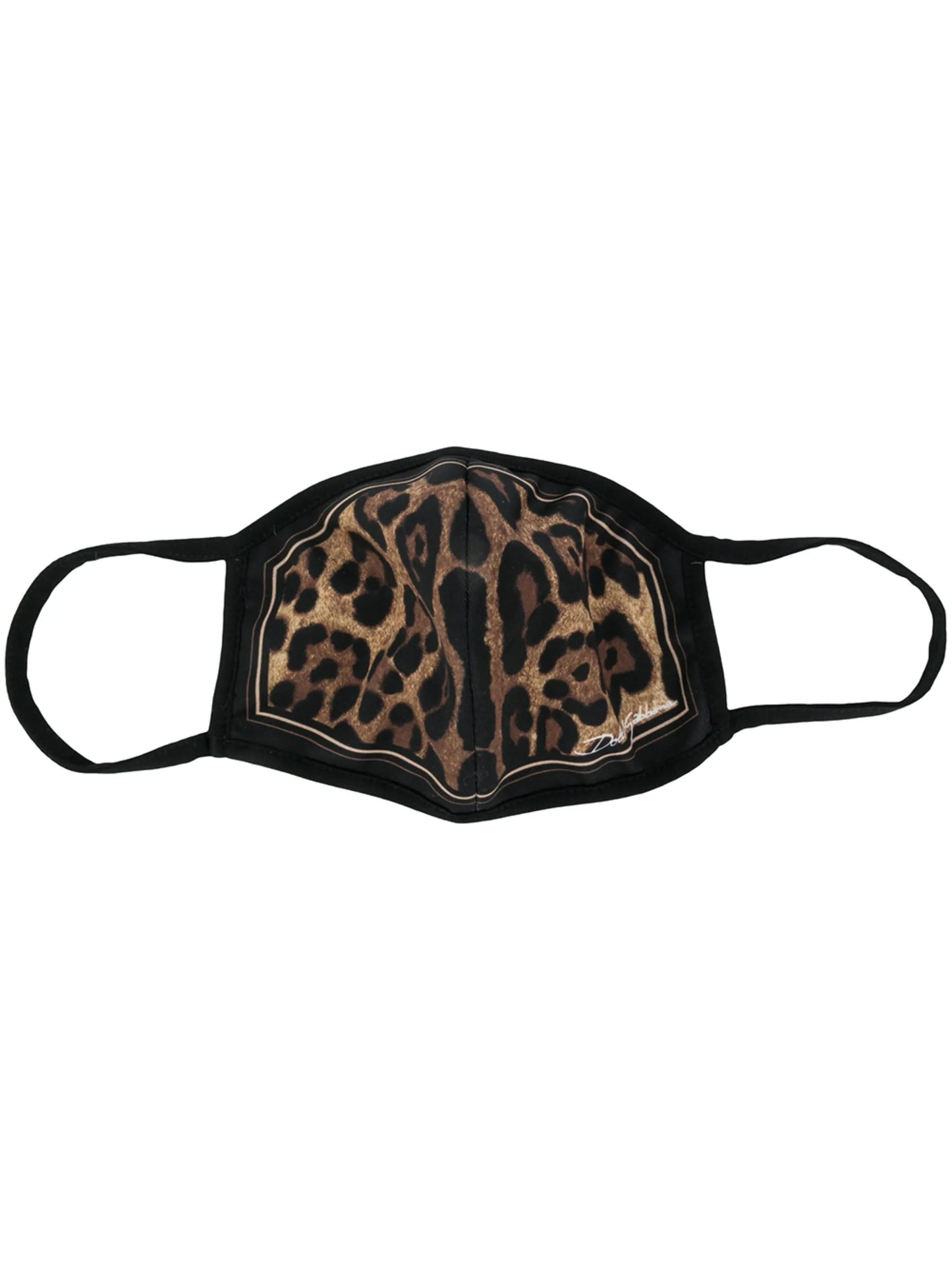 leopard-print face mask