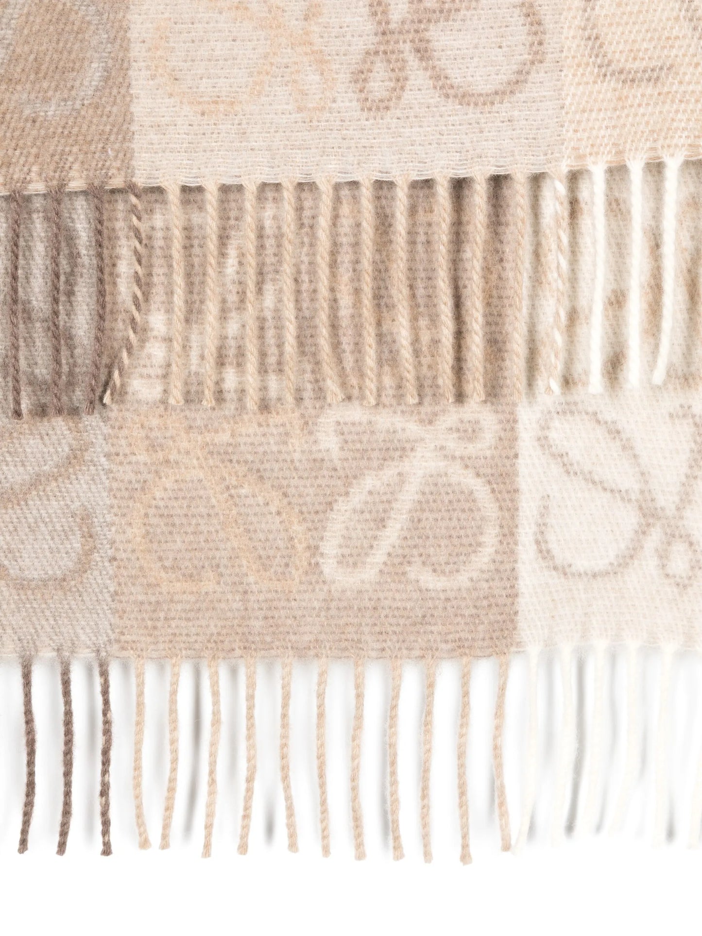 Anagram-jacquard scarf