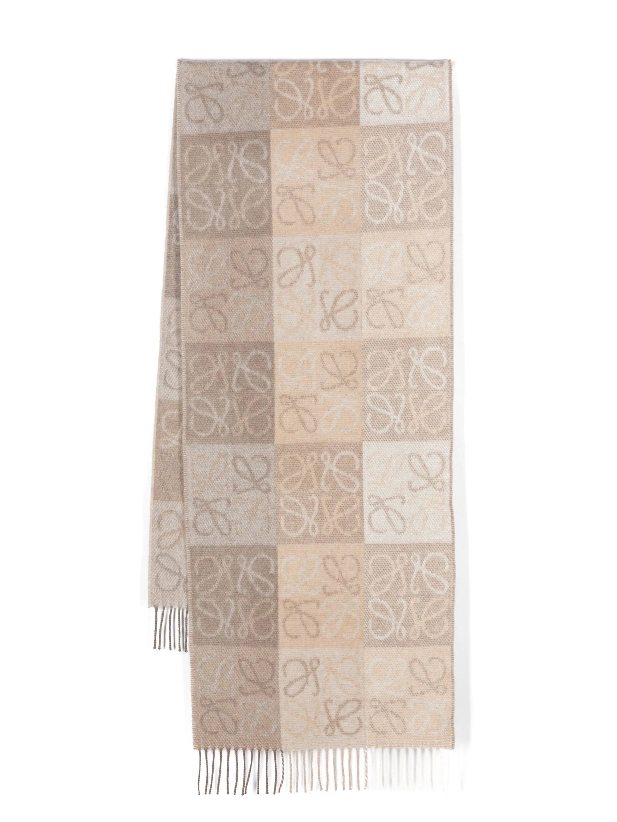 Anagram-jacquard scarf