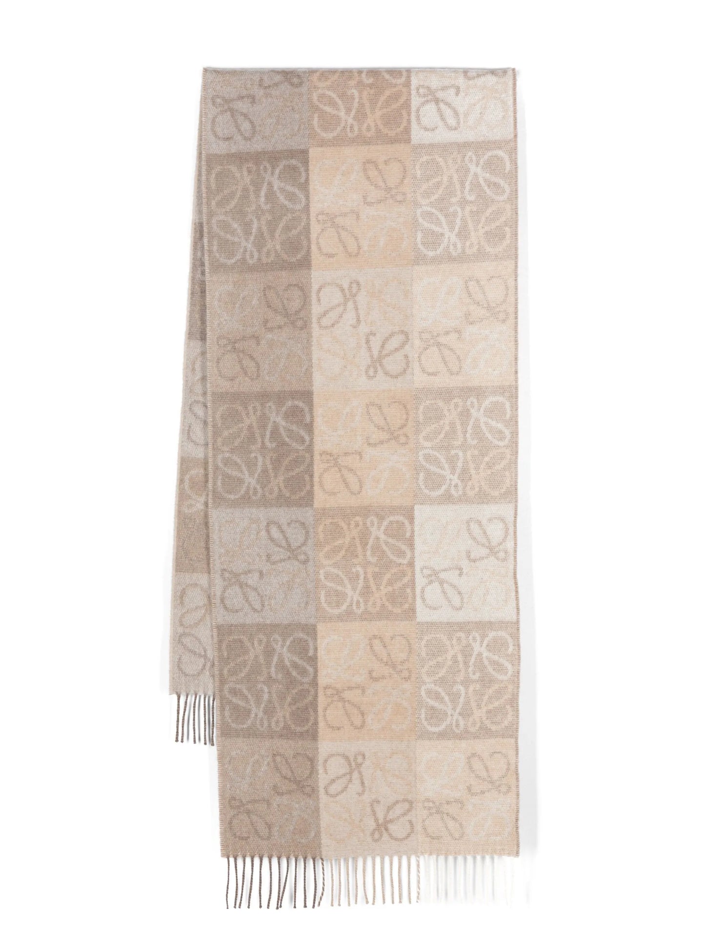 Anagram-jacquard scarf