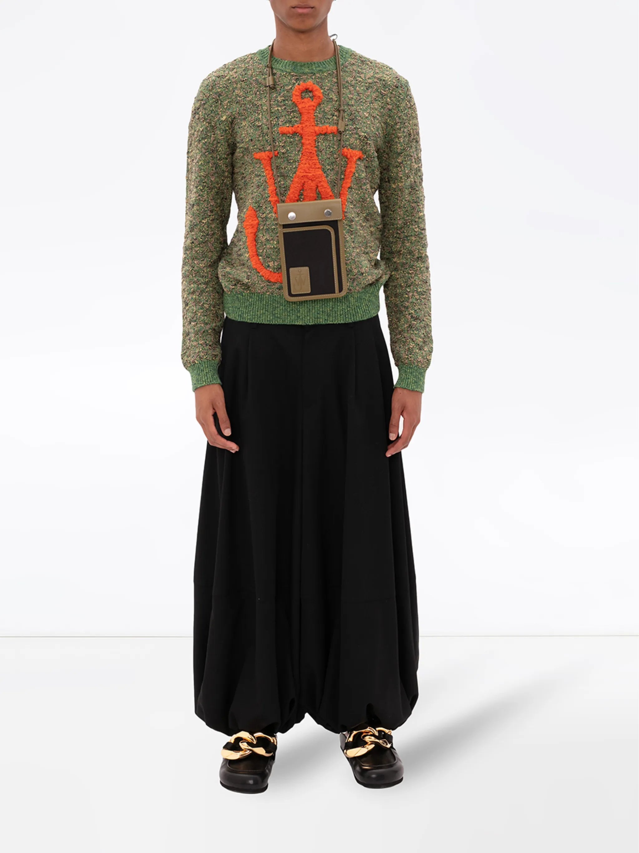 intarsia Anchor motif knit jumper